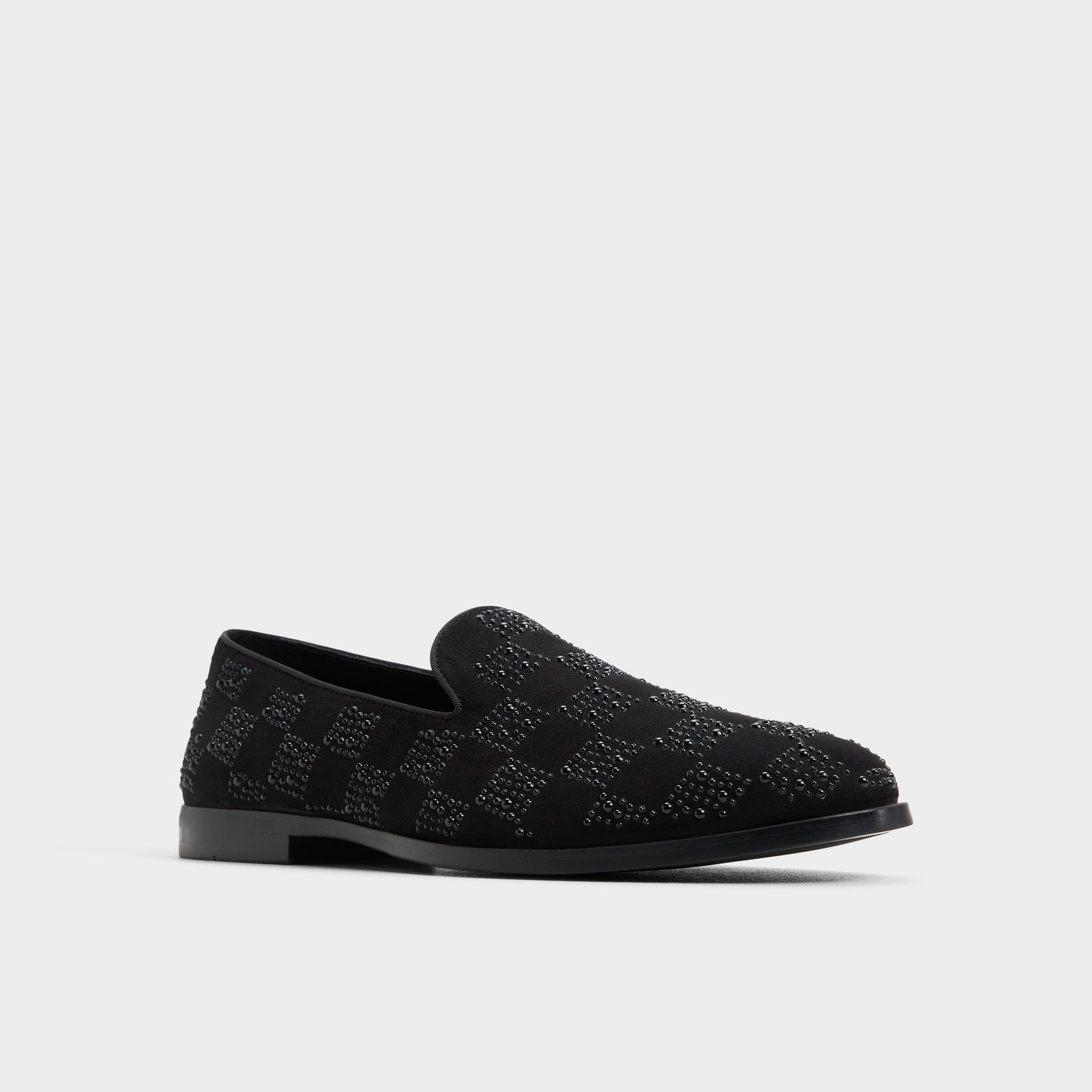 Three-quarter angle of Other Black Casino Loafer's front side