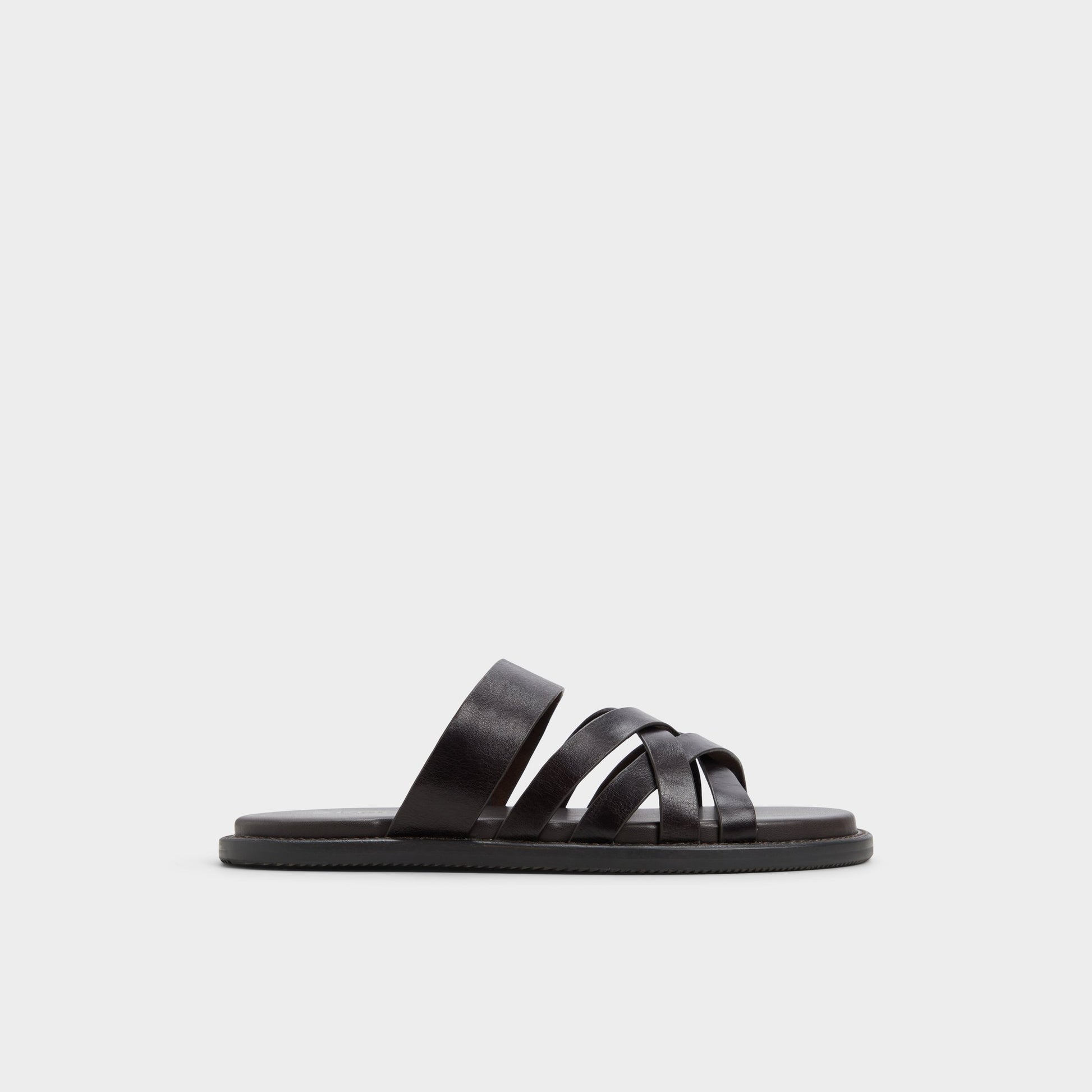 Main View of Brown Haniff Strappy flat sandal for Mens