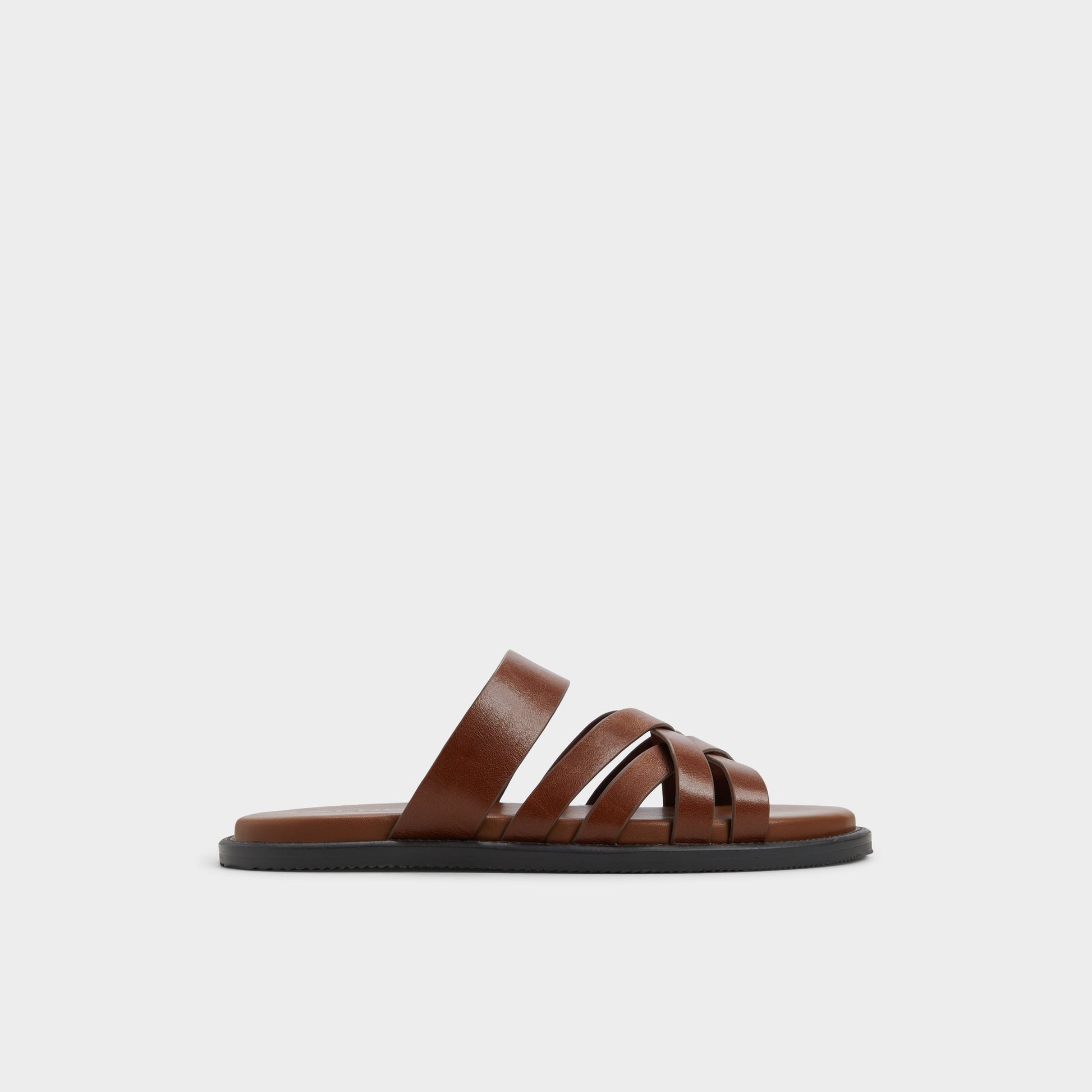 Main View of Cognac Haniff Strappy flat sandal for Mens