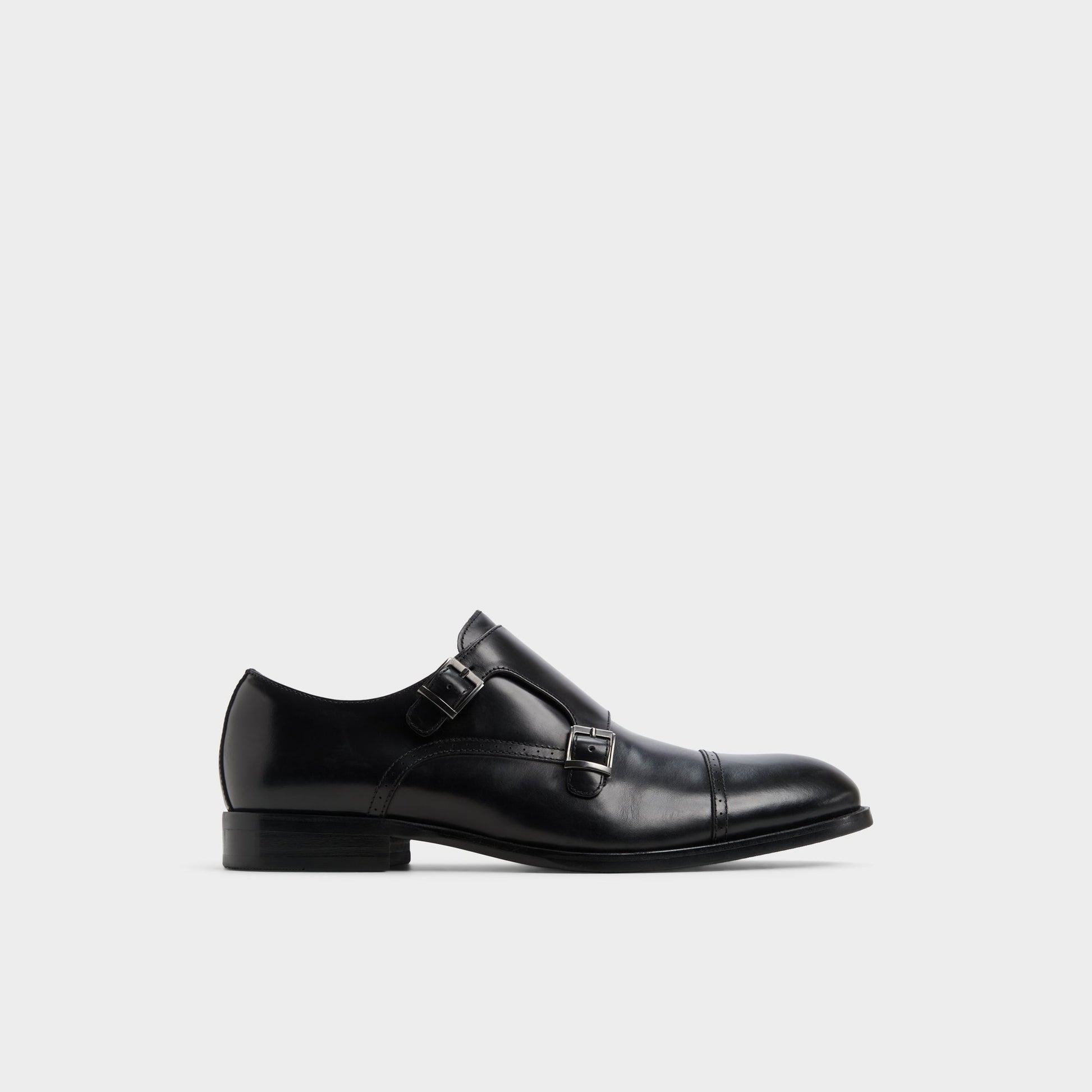 Main View of Black Zelasien Monkstrap loafer for Mens