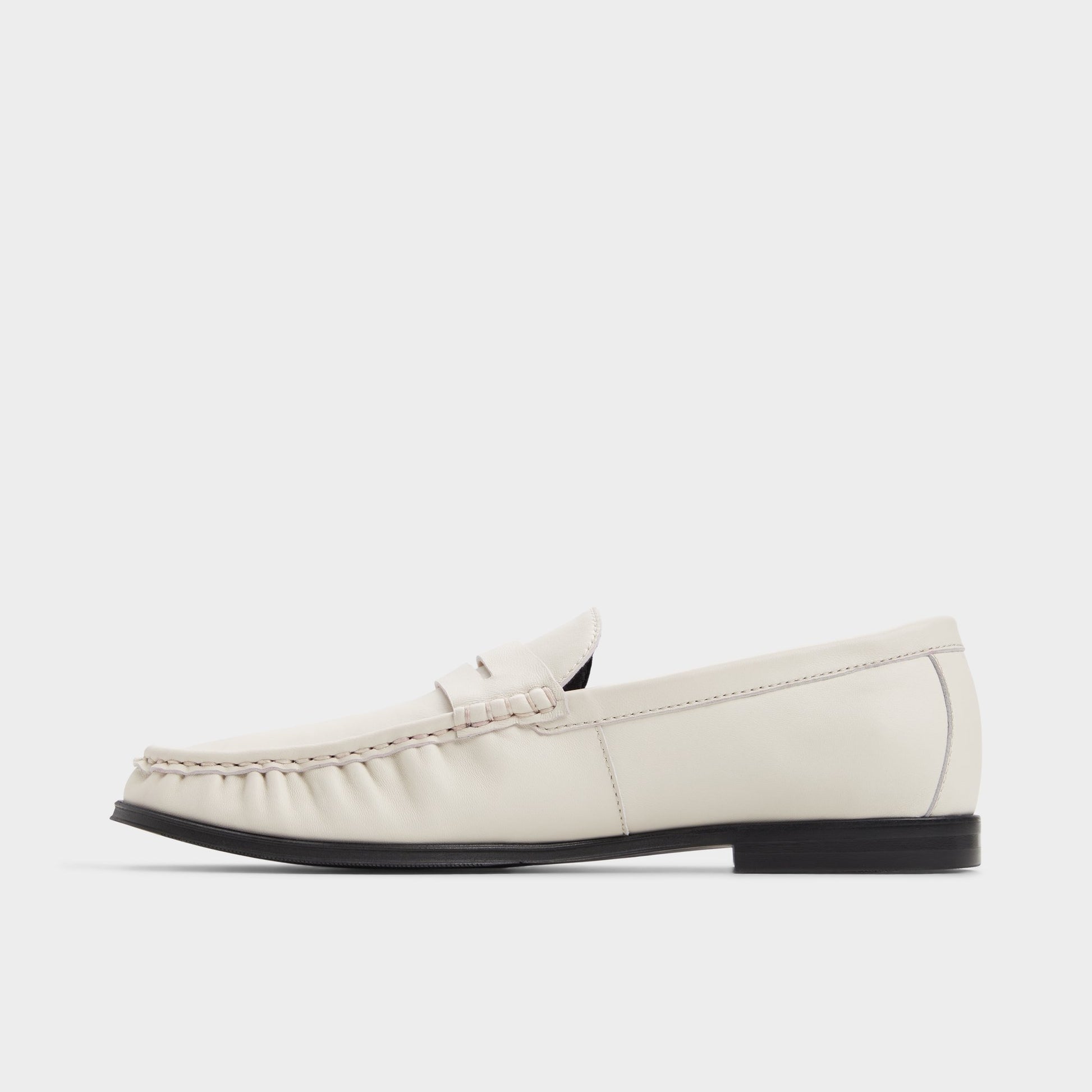 Side view of Ivory Speakeasy Loafer