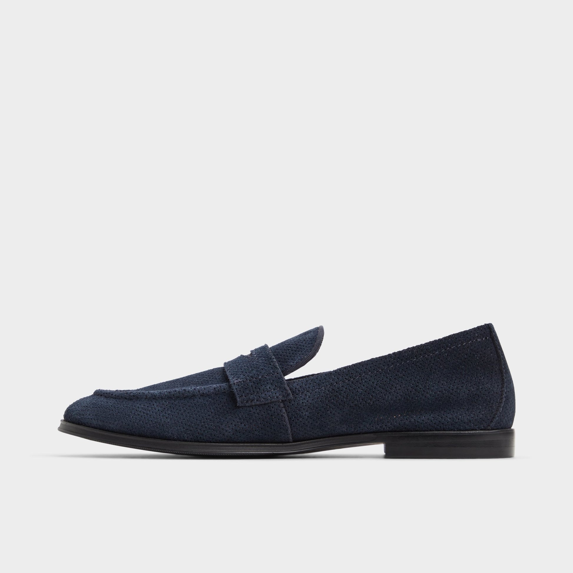 Side view of Navy Journey Loafer