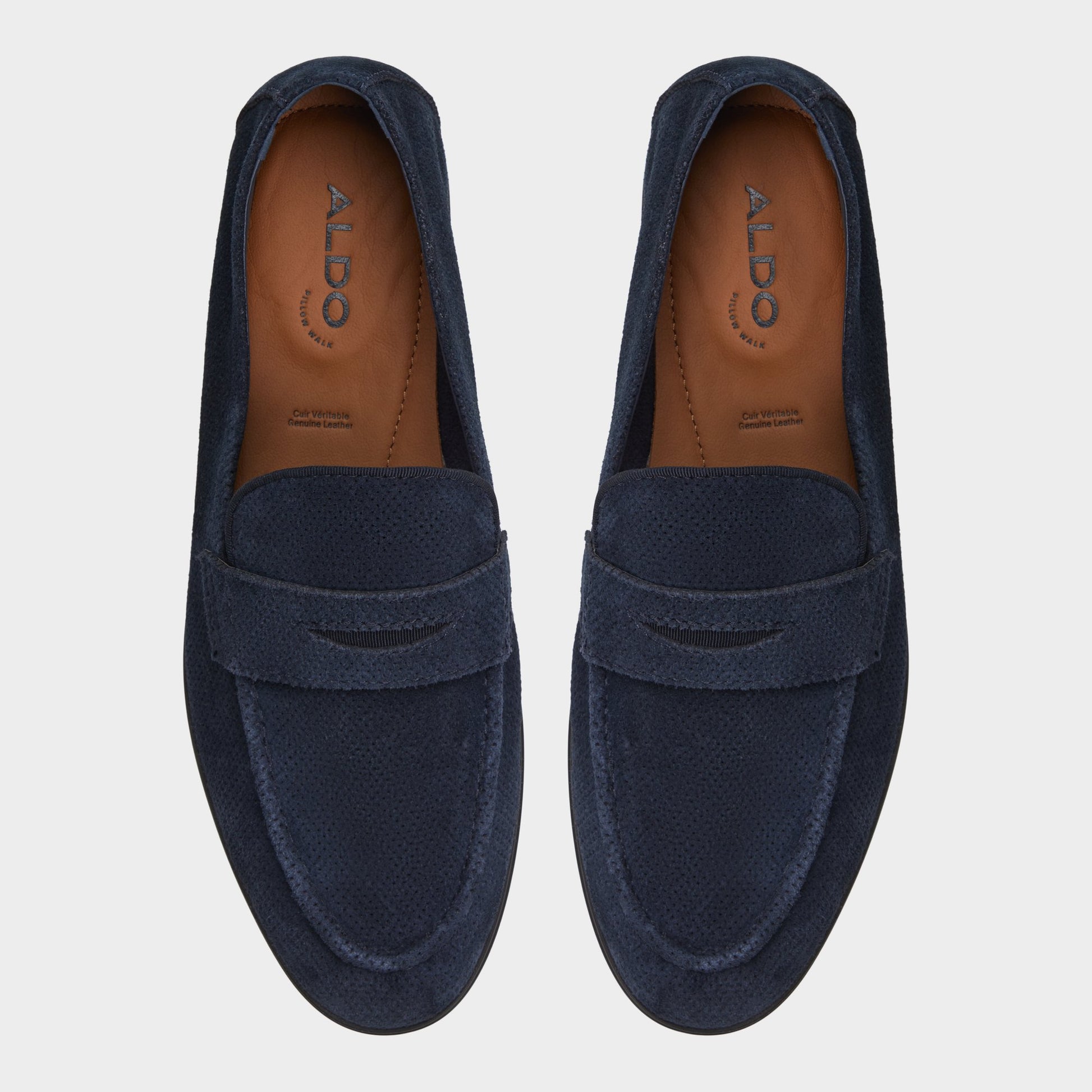 Top-down view of the Navy Journey Loafer