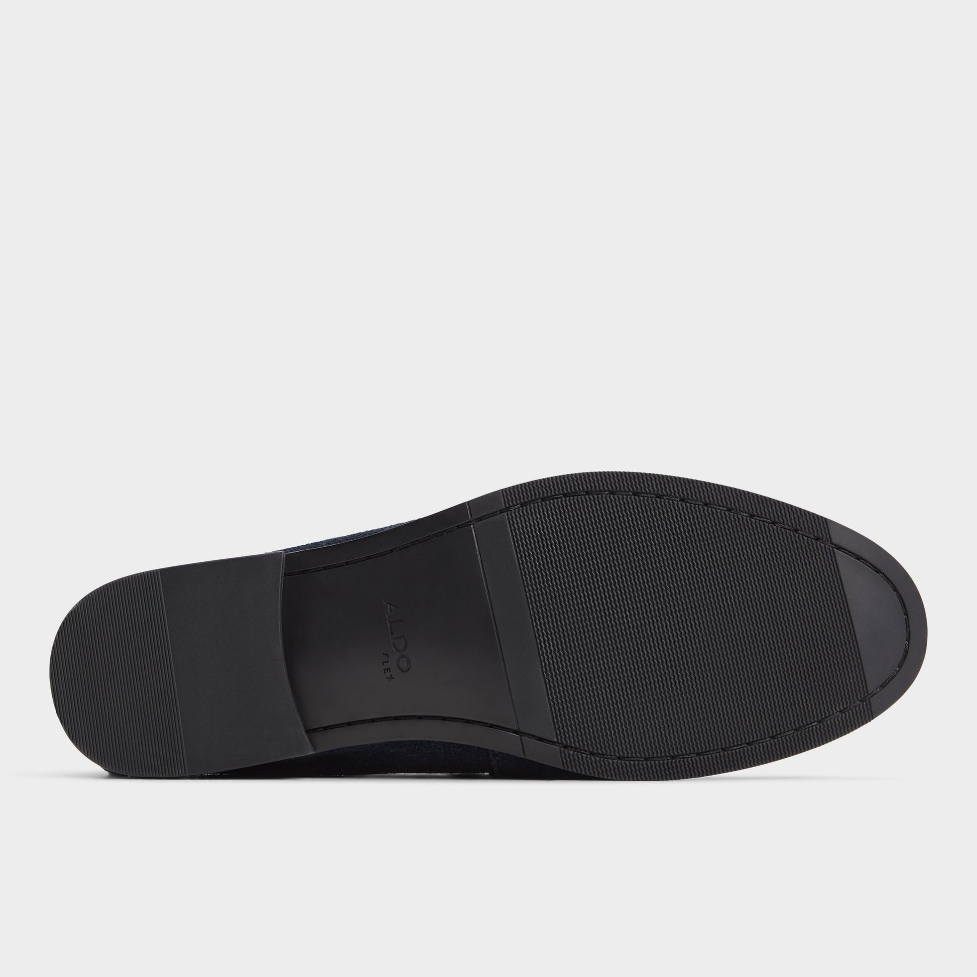 View of Navy Journey Loafer's sole