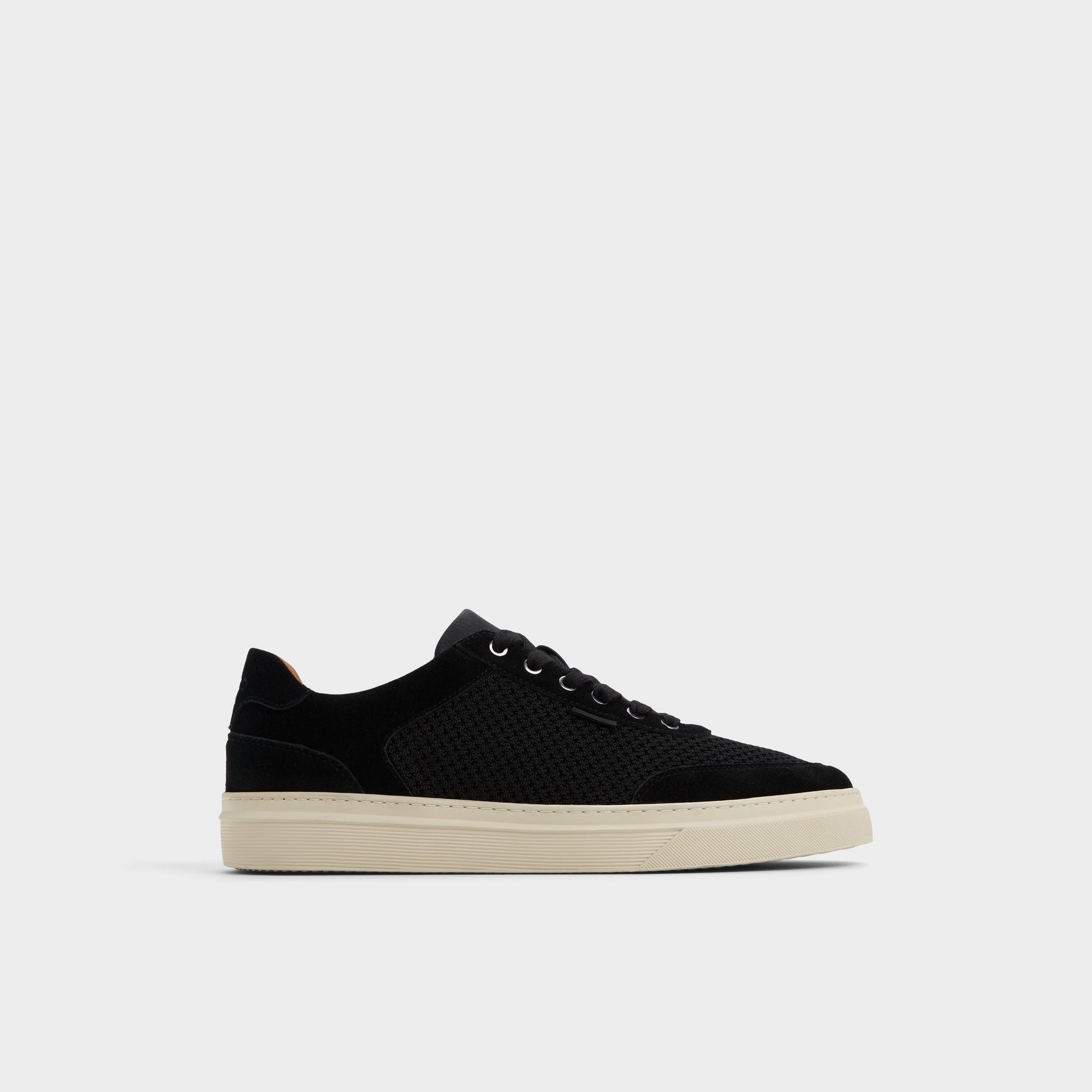 Main View of Open Black Mcenroe Low top sneaker for Mens