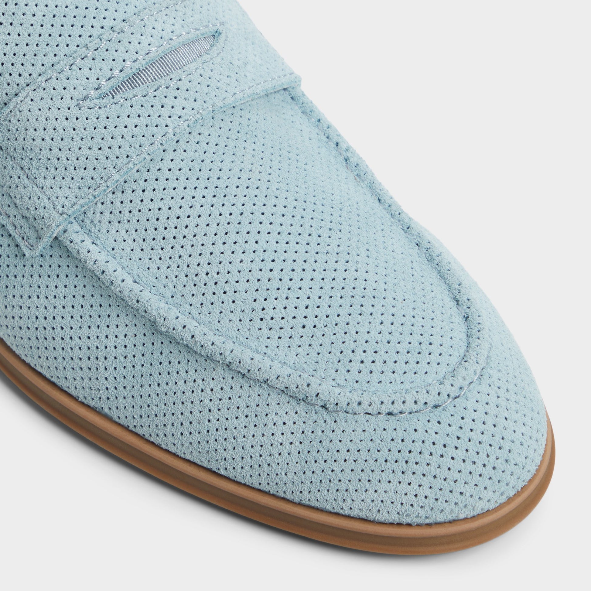 Close-up of the Light Blue Journey Loafer