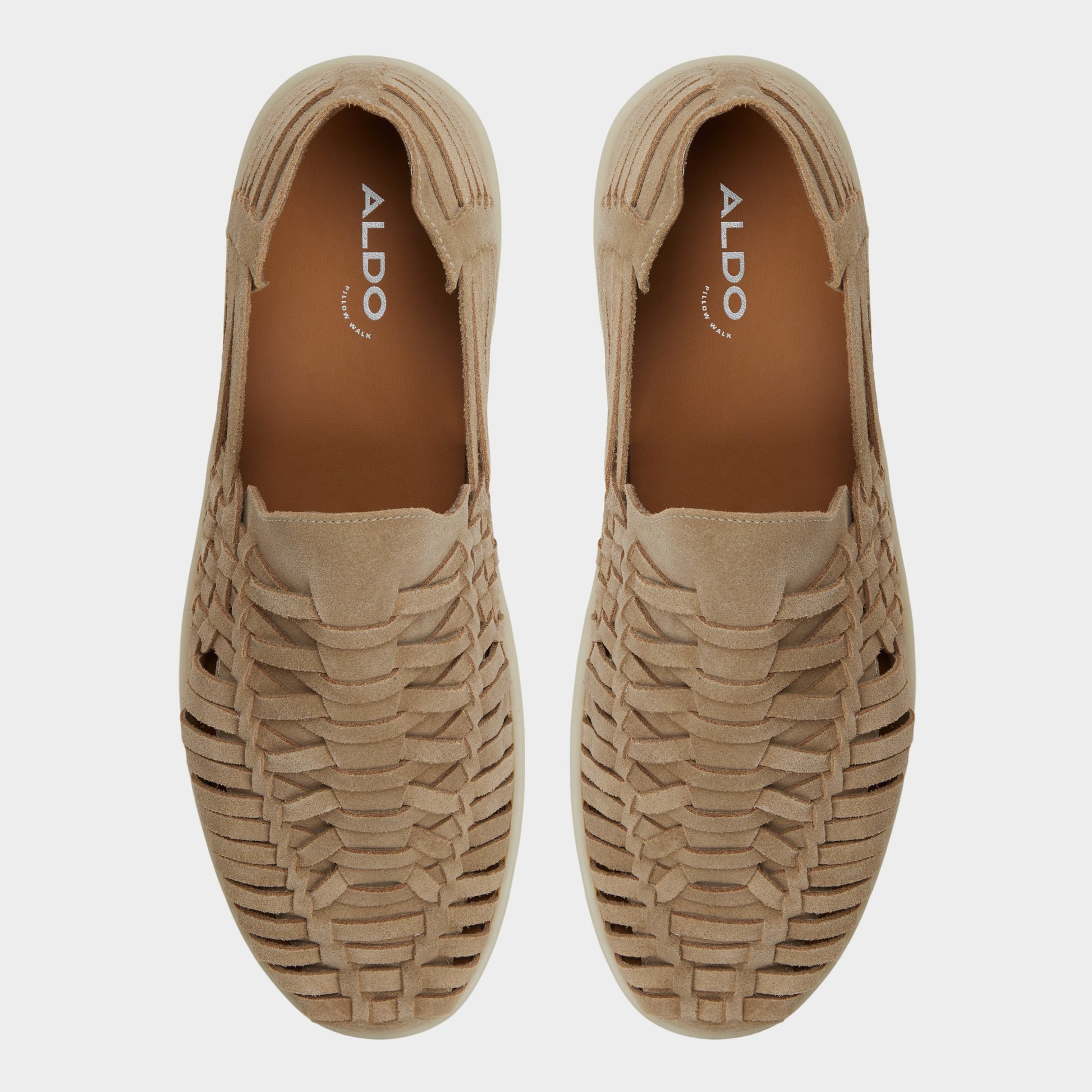 Top-down view of the Taupe Grecio Loafer