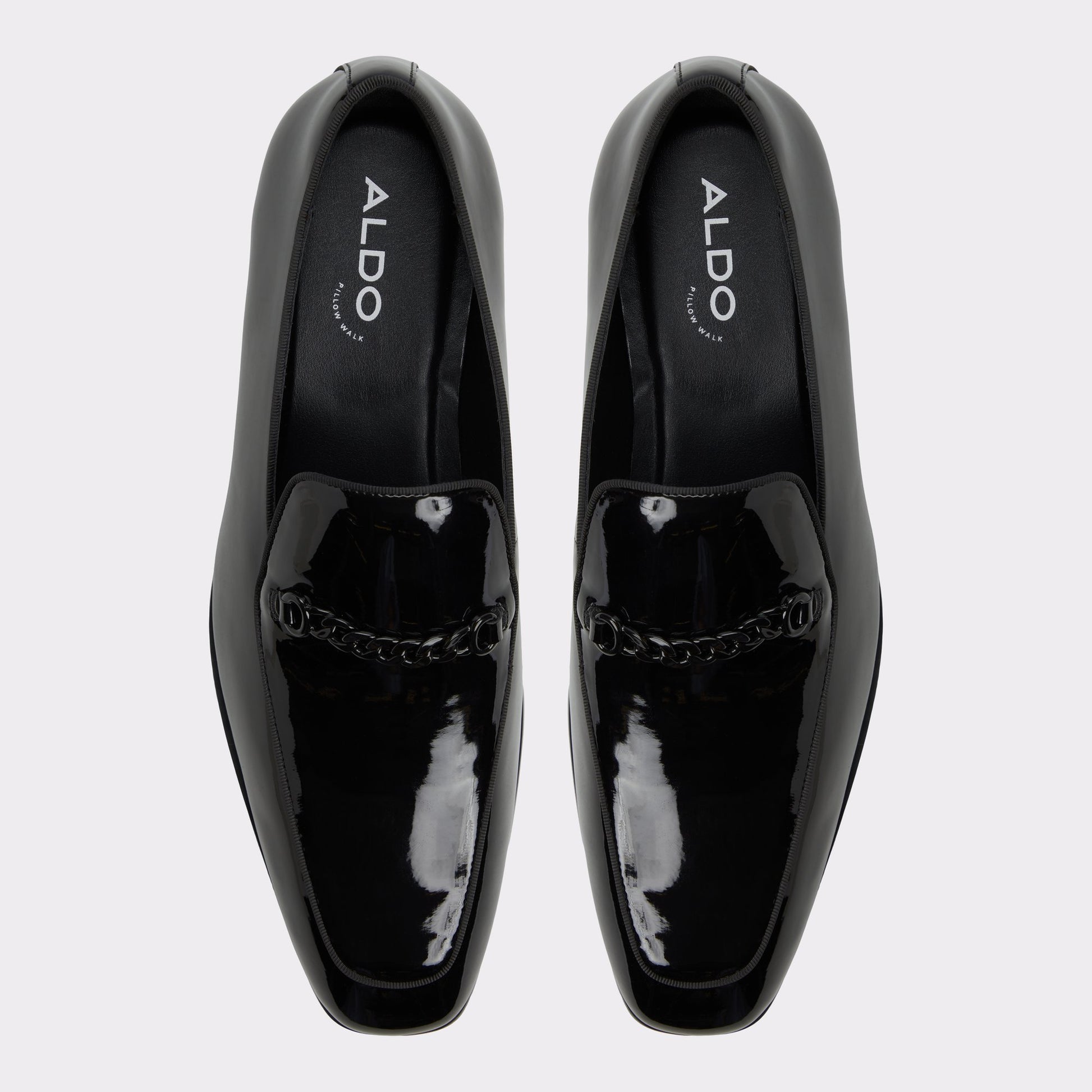 Top-down view of the Black Umo Loafer