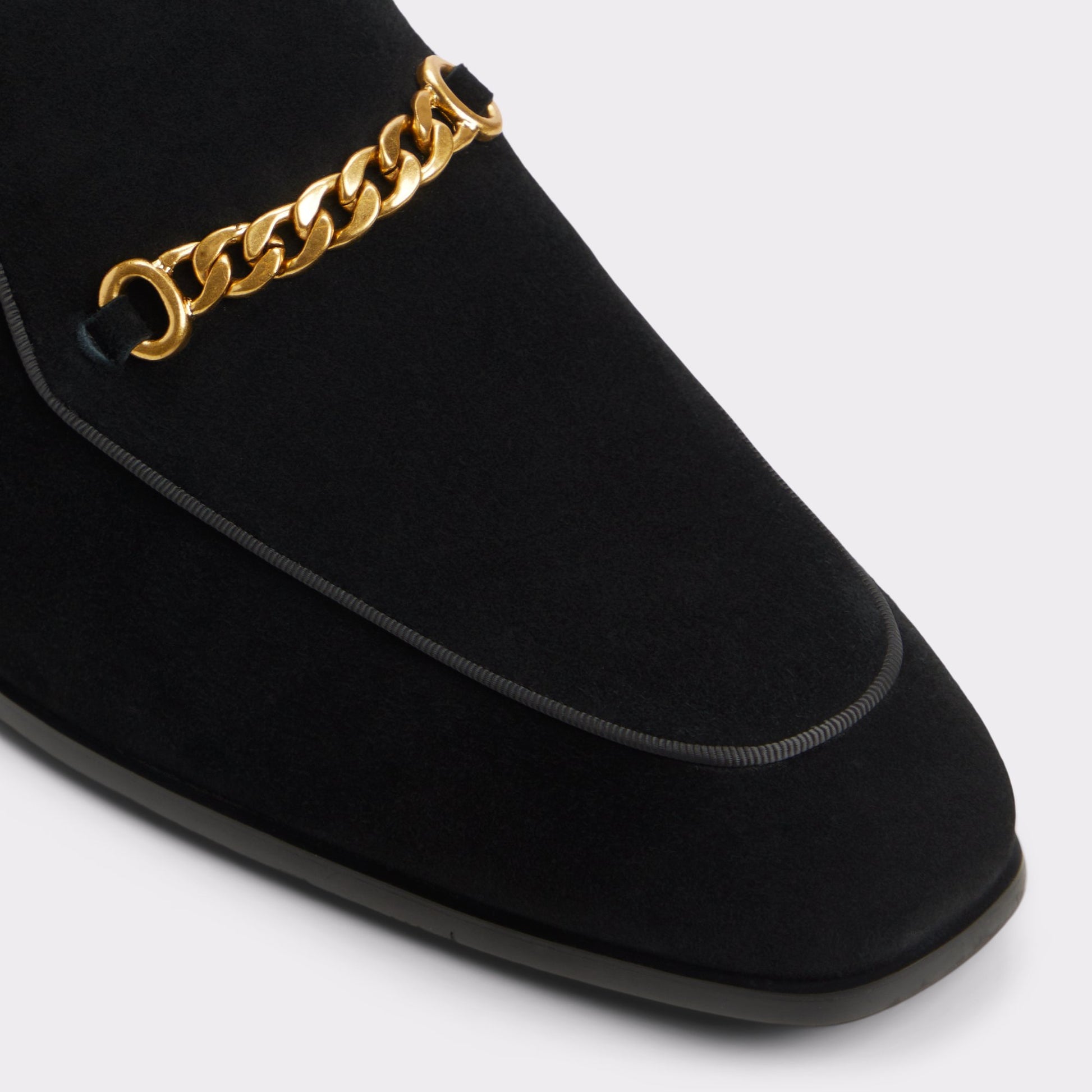 Close-up of the Open Black Umo Loafer