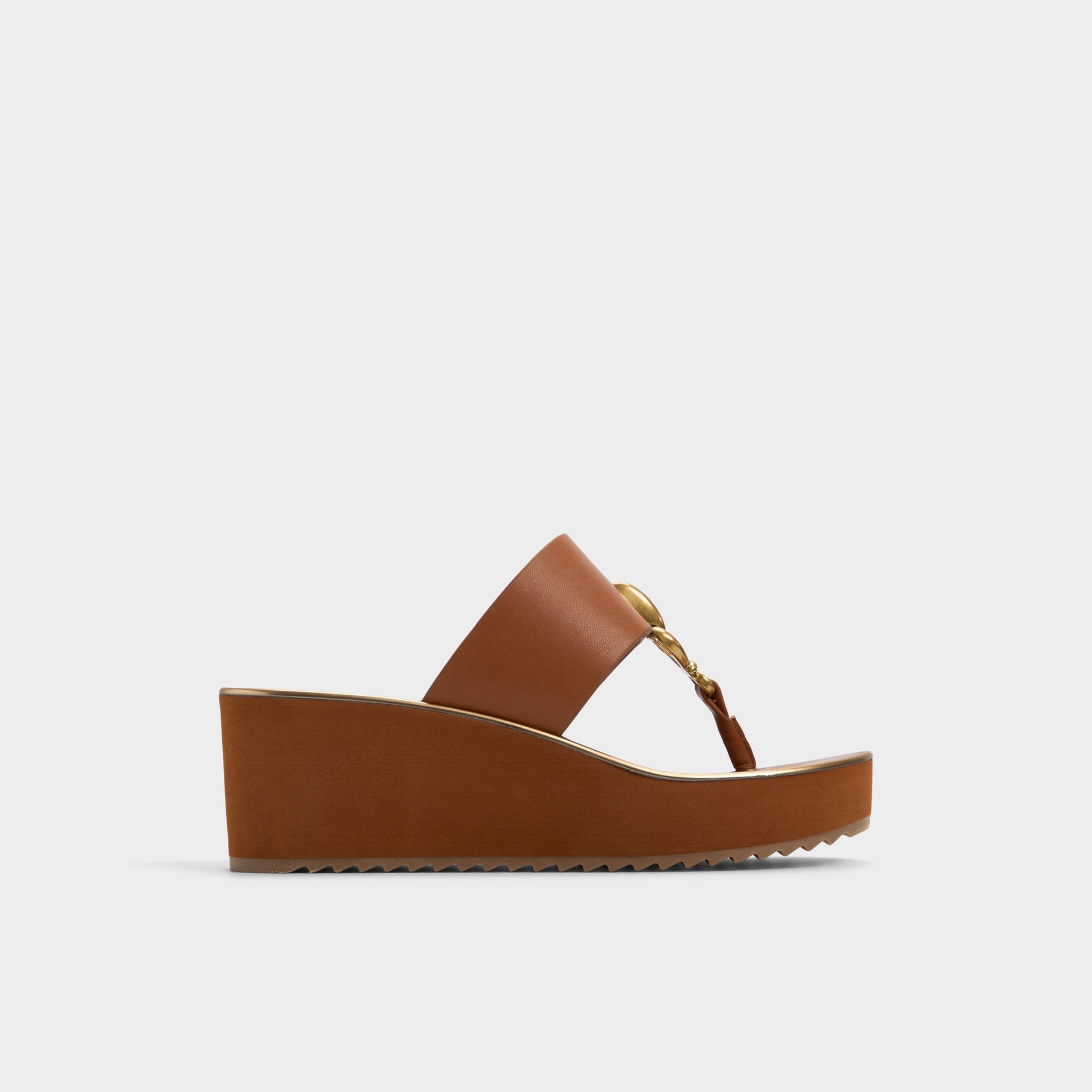 Vue principale de Marron Moyen Penelopy Sandale compensée pour Femmes