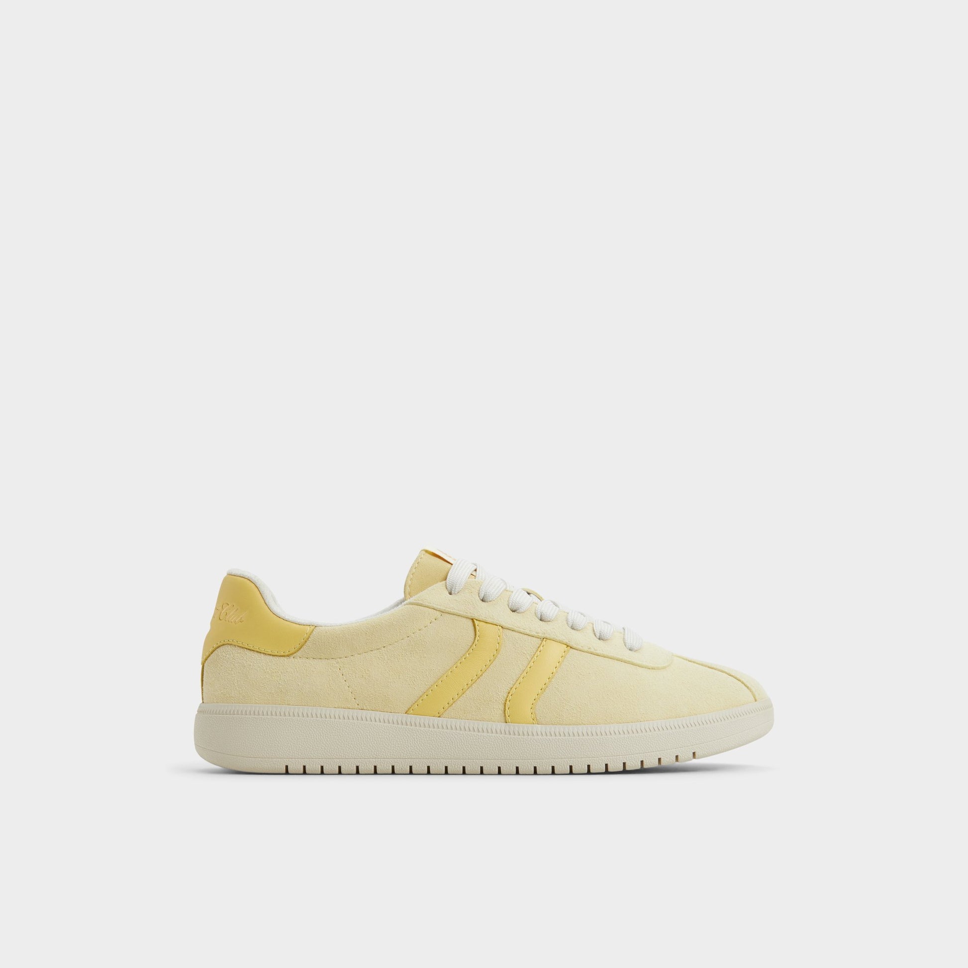 Main View of Light Yellow Chicsneaker Low top sneaker for Womens