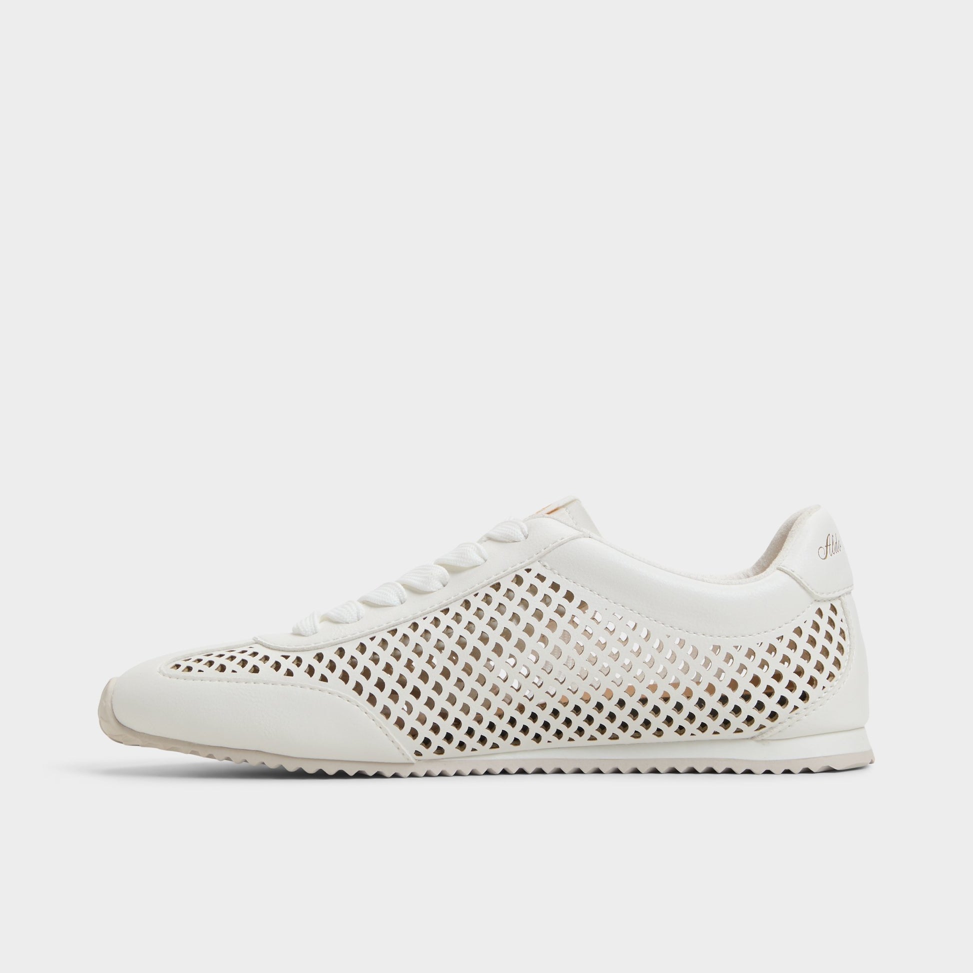 Side view of Open White Carefree Jogger sneaker