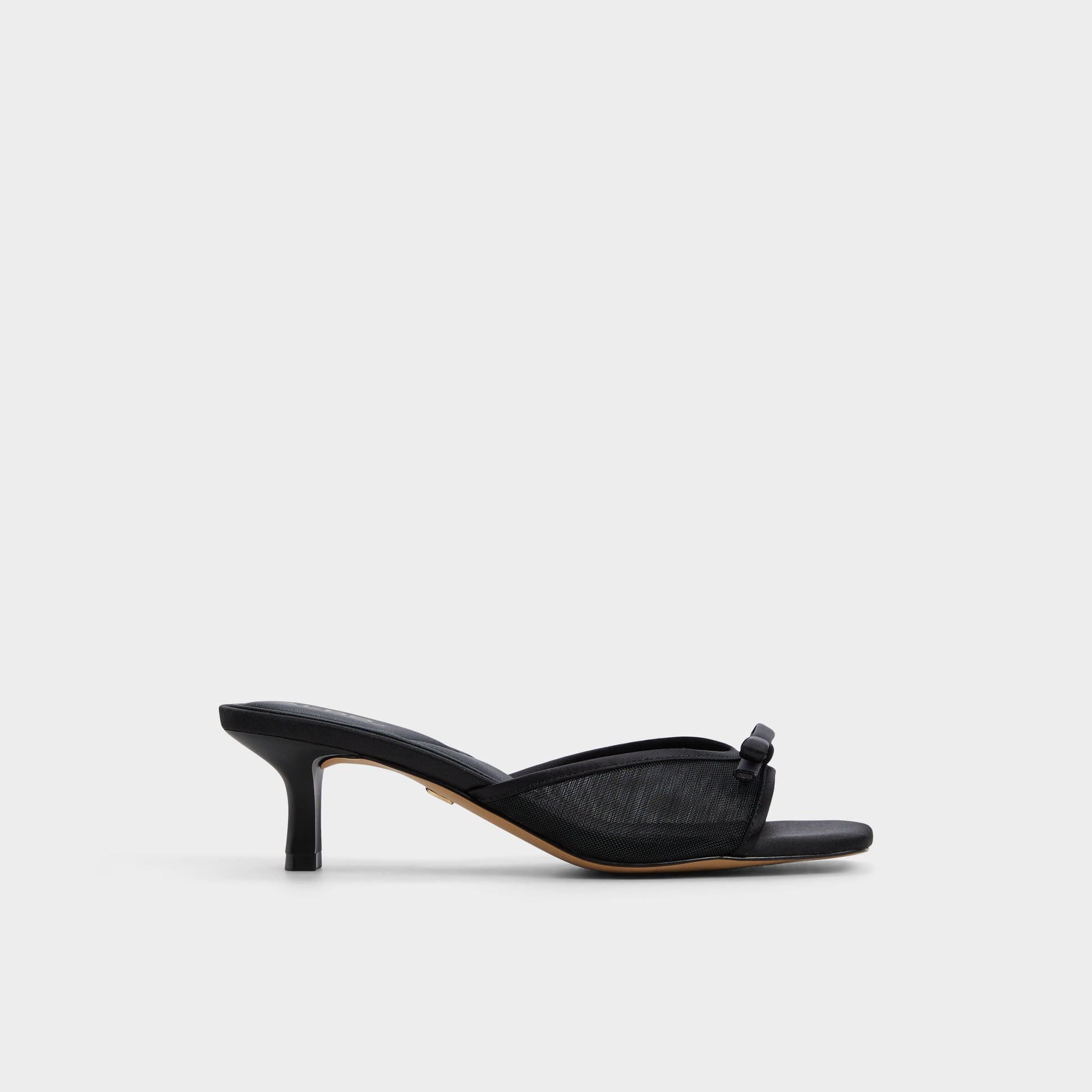 Main View of Black Begoniaa Heeled mule for Womens