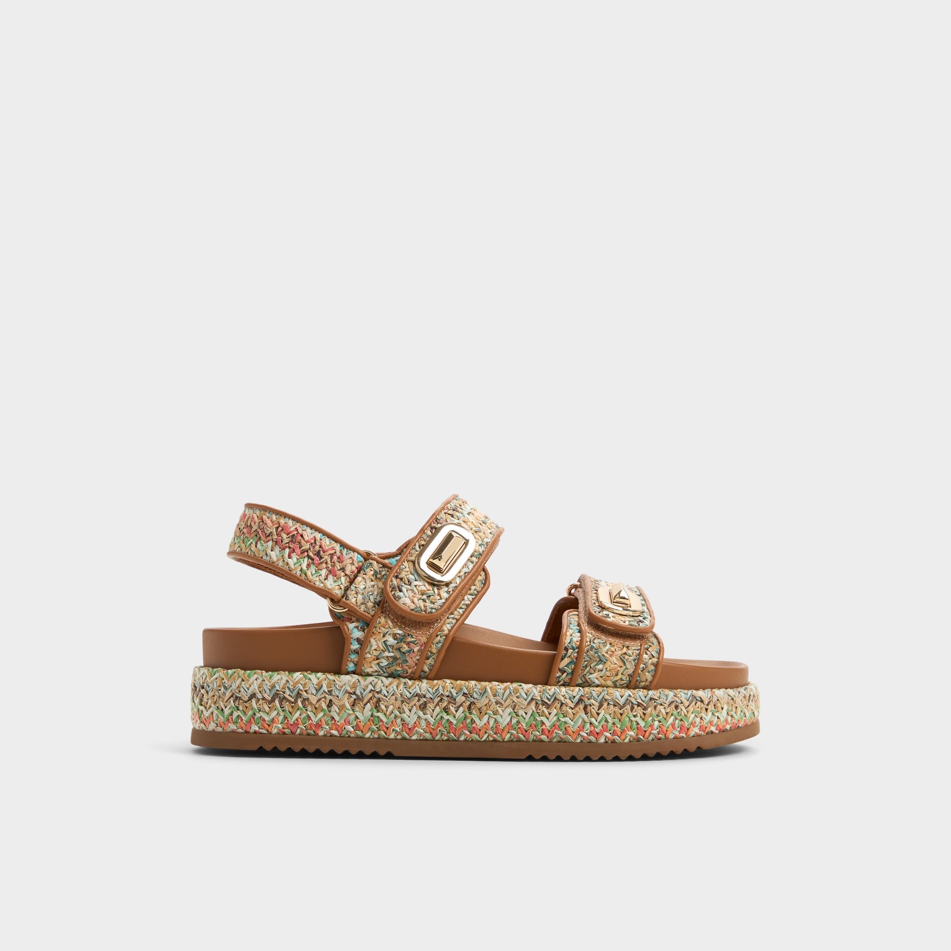 Main View of Bright Multi Sunhaven Footbed sandal for Womens