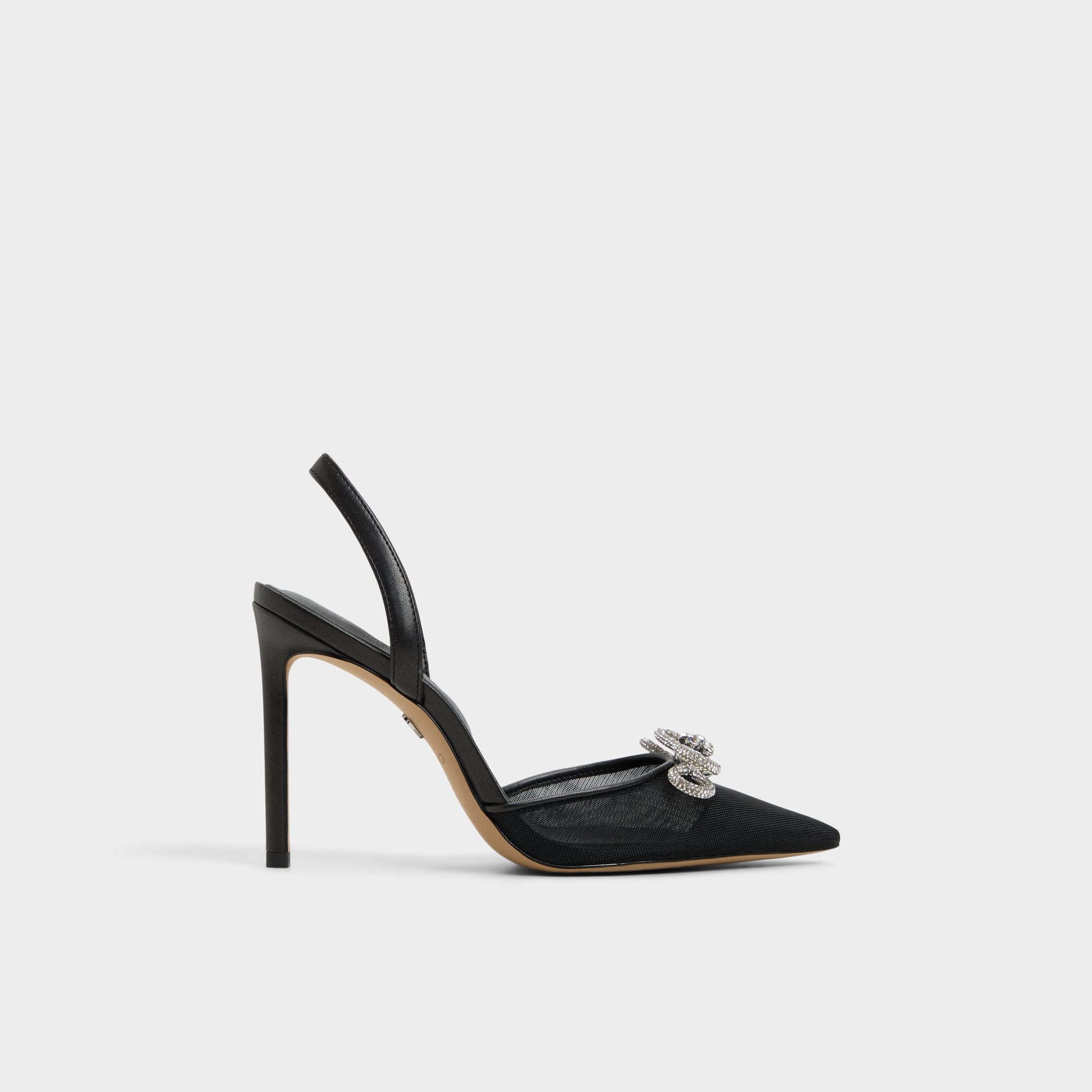 Main View of Black Addie Slingback heel for Womens