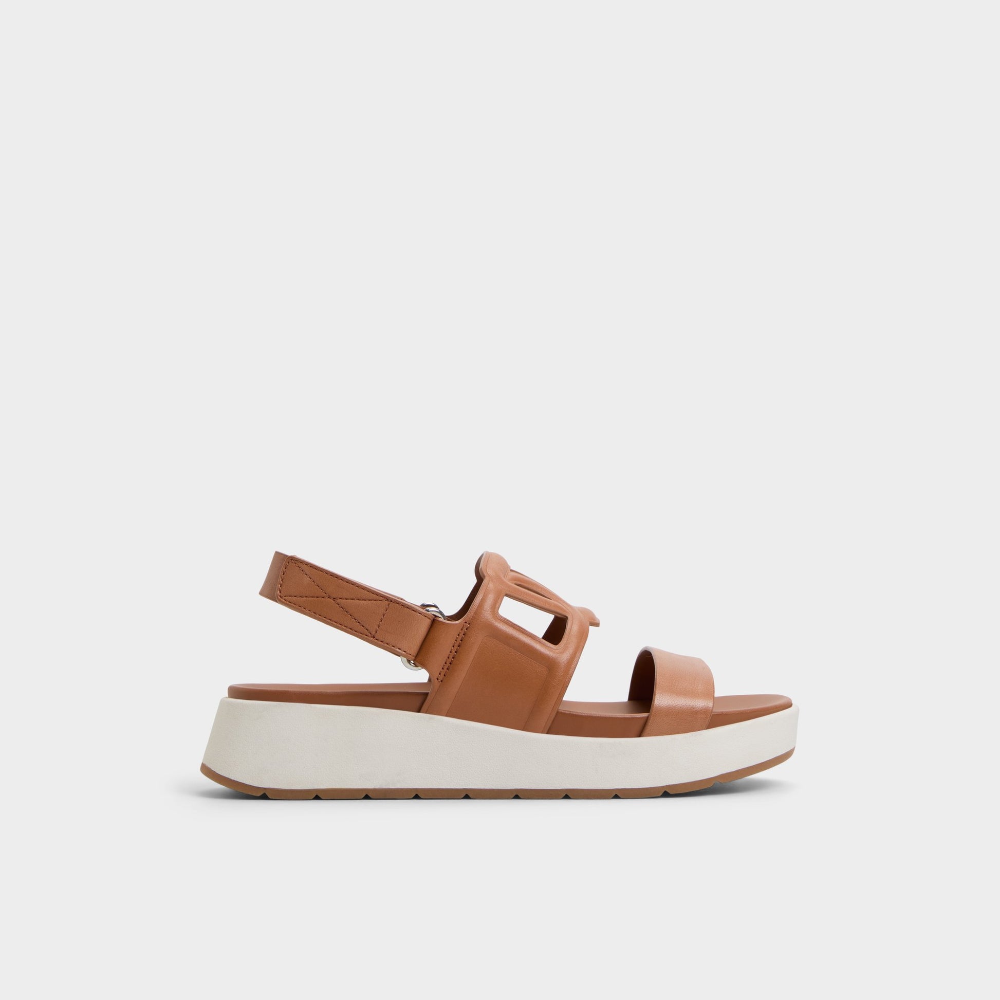 Main View of Medium Brown Onuvia Footbed sandal for Womens