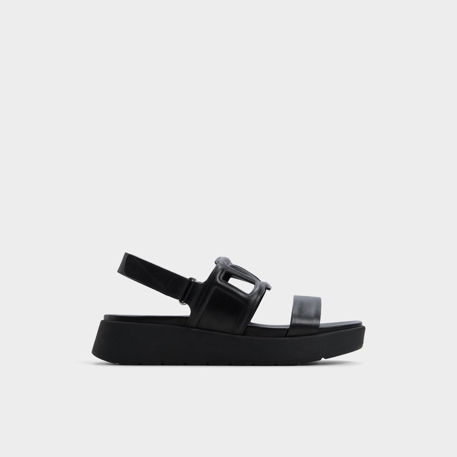 Main View of Black Onuvia Footbed sandal for Womens