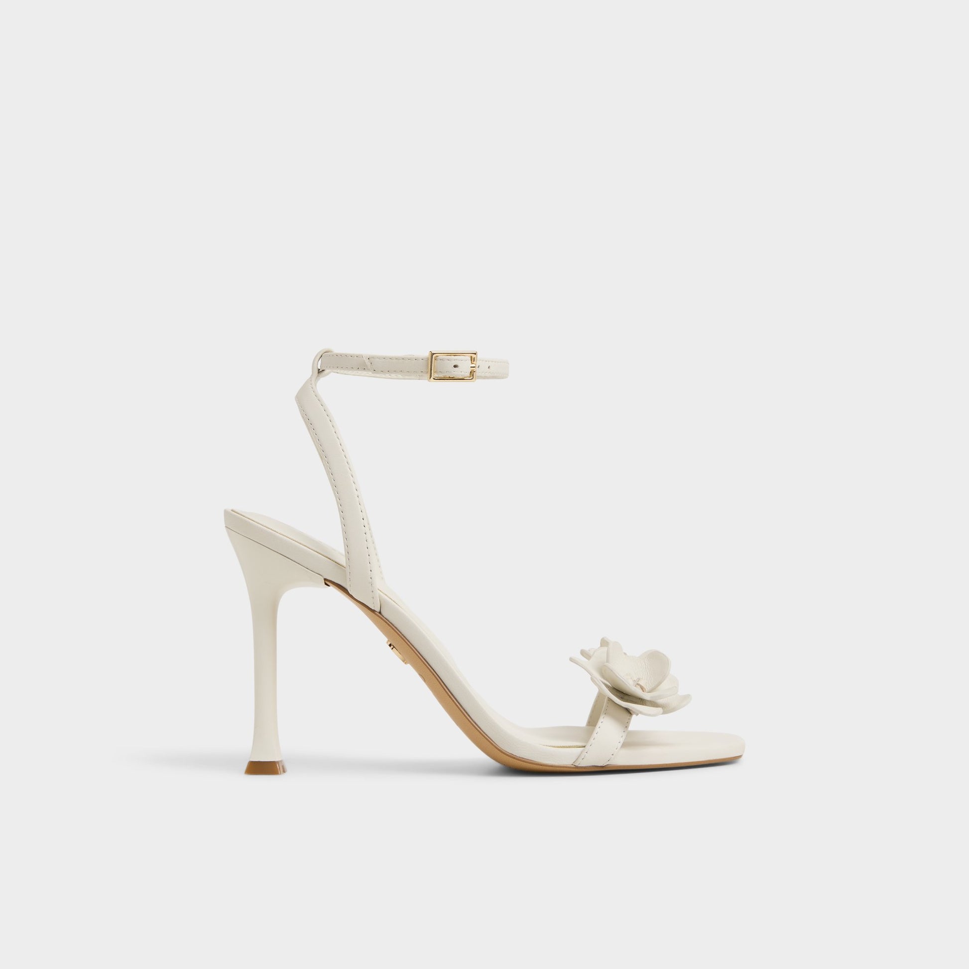Main View of White/Bone Daisylily Strappy heeled sandal for Womens