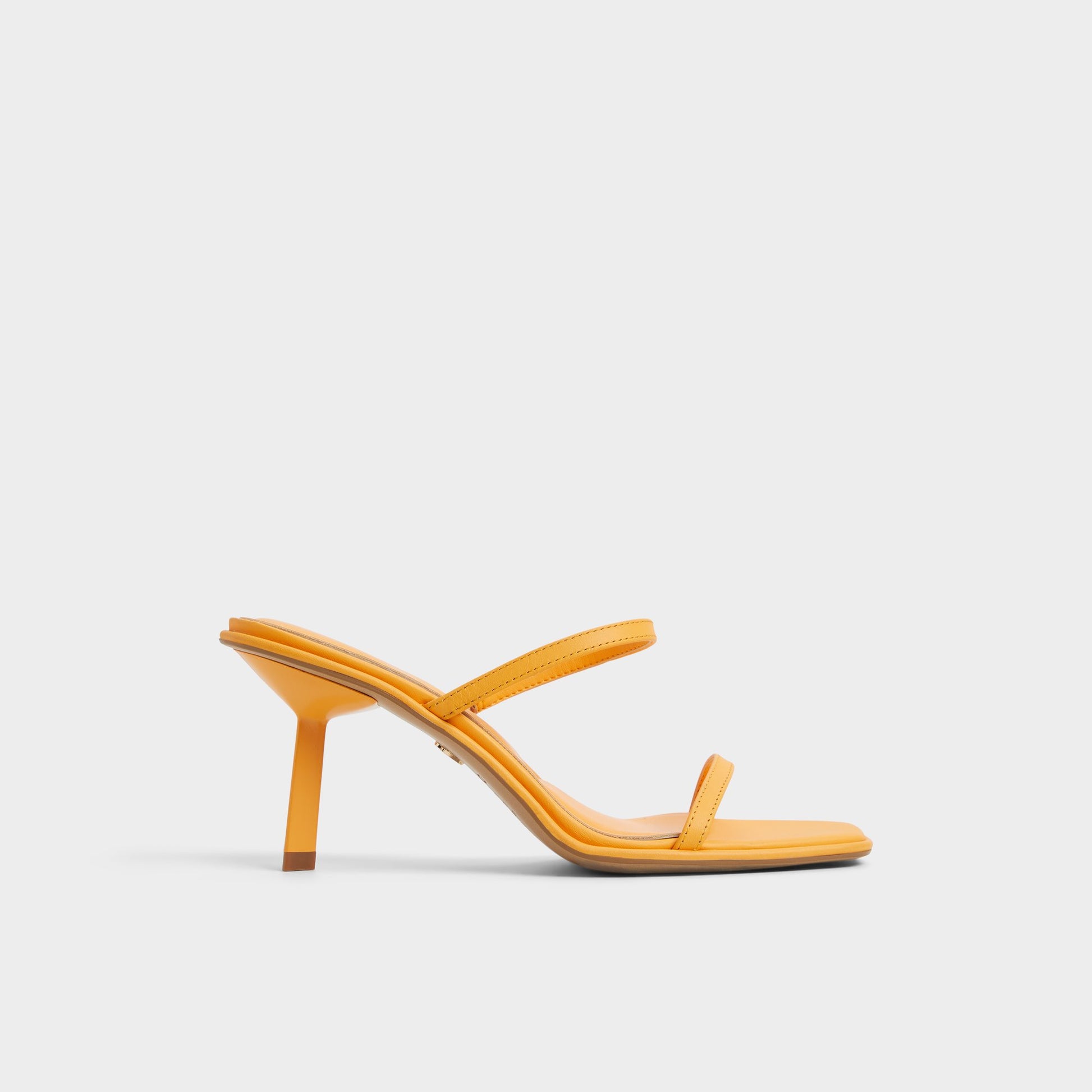 Main View of Medium Orange Calalden Strappy heeled sandal for Womens