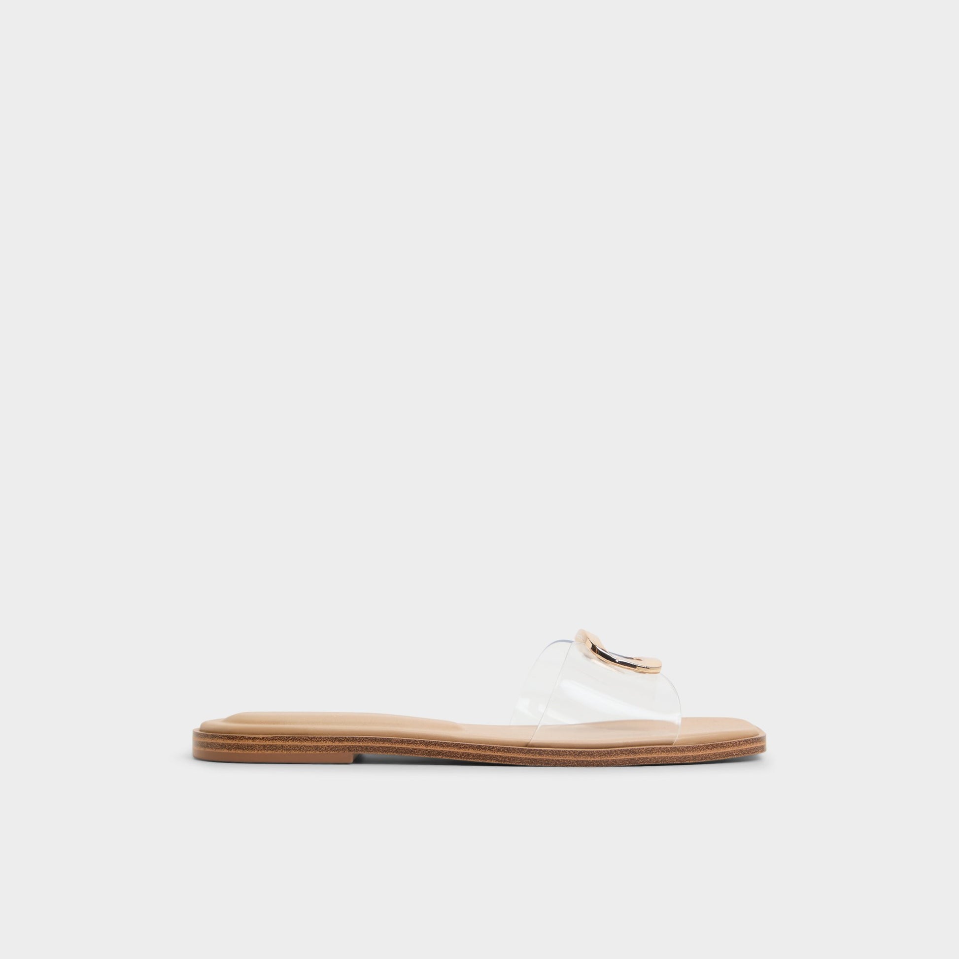 Main View of Clear Tidella Slide sandal for Womens