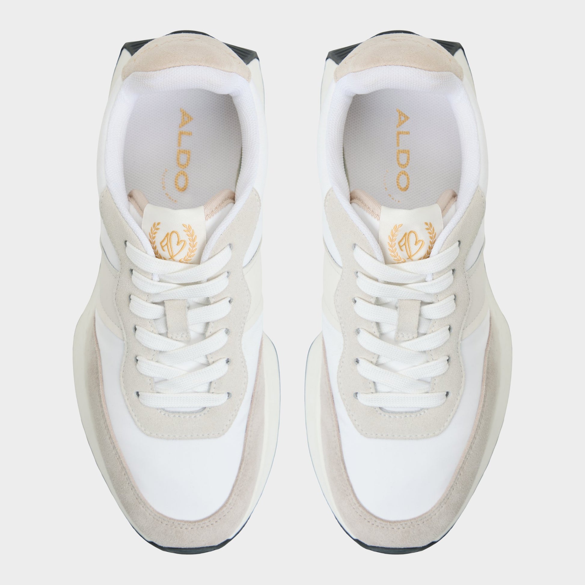 Top-down view of the White/Bone Proader Jogger sneaker