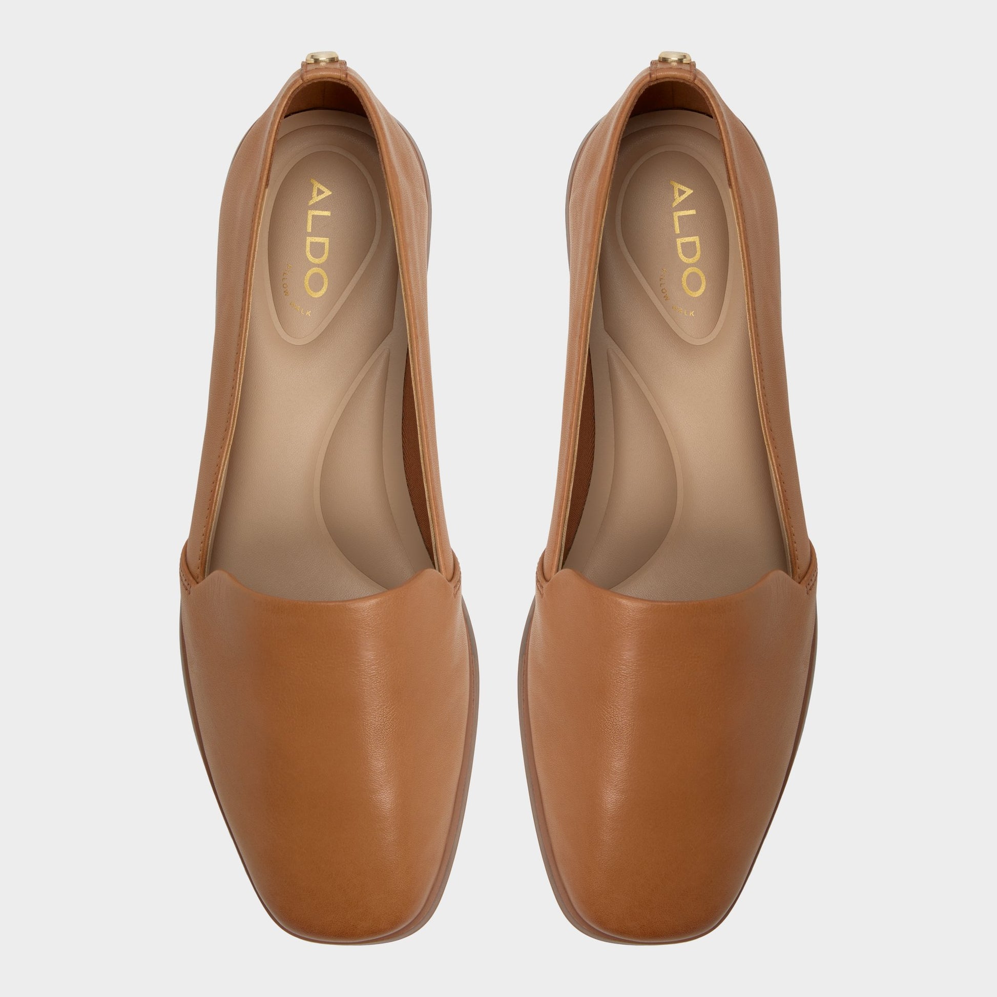Top-down view of the Medium Brown Caraelia Slip-on