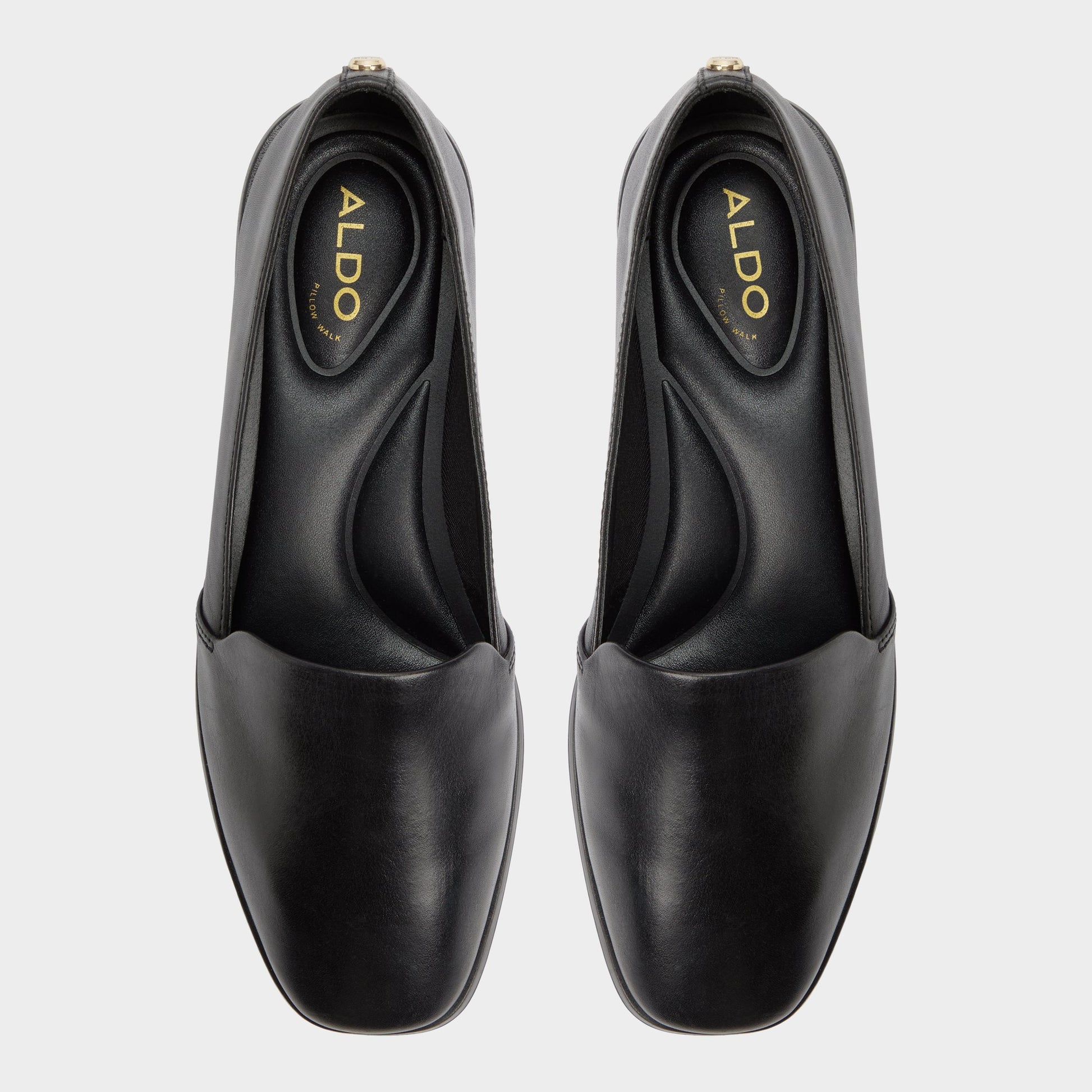 Top-down view of the Black Caraelia Slip-on
