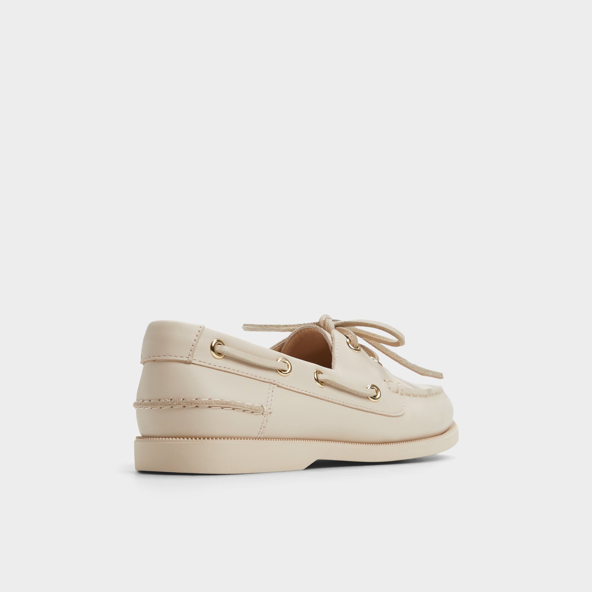 Three-quarter angle of Other Beige Harborchic Boat shoe's back side
