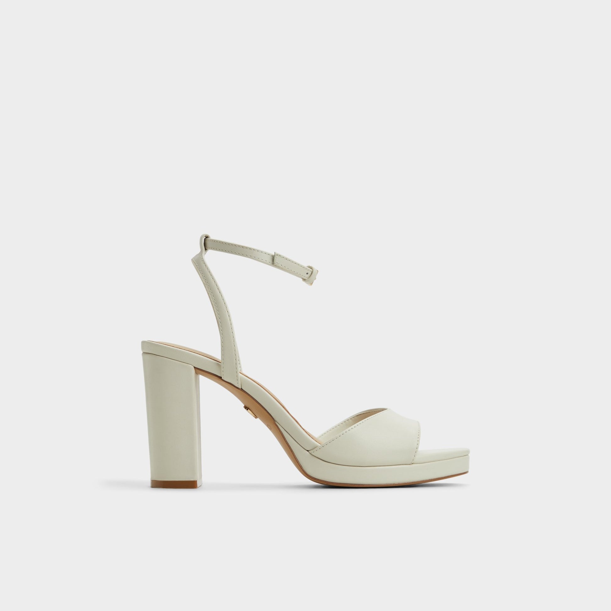 Main View of White/Bone Gracious Strappy heeled sandal for Womens