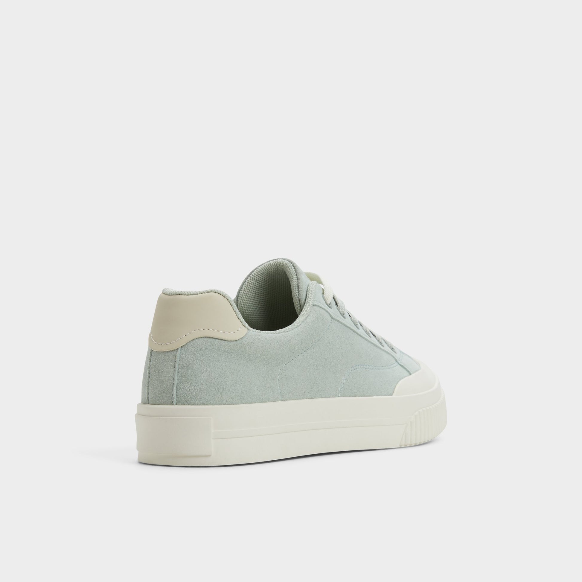 Three-quarter angle of Light Green Greenacre Low top sneaker's back side
