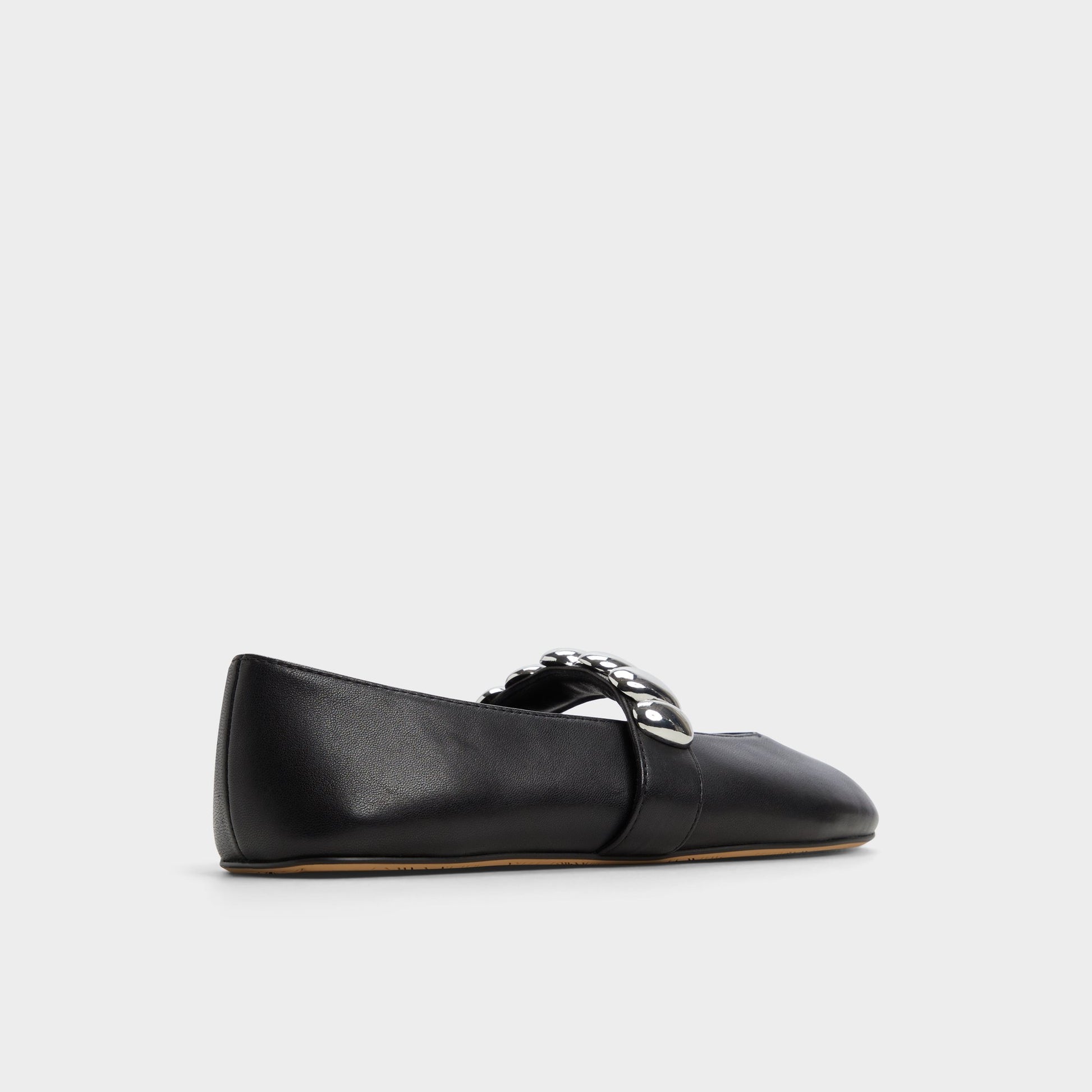 Three-quarter angle of Black Figgis Ballerina's back side