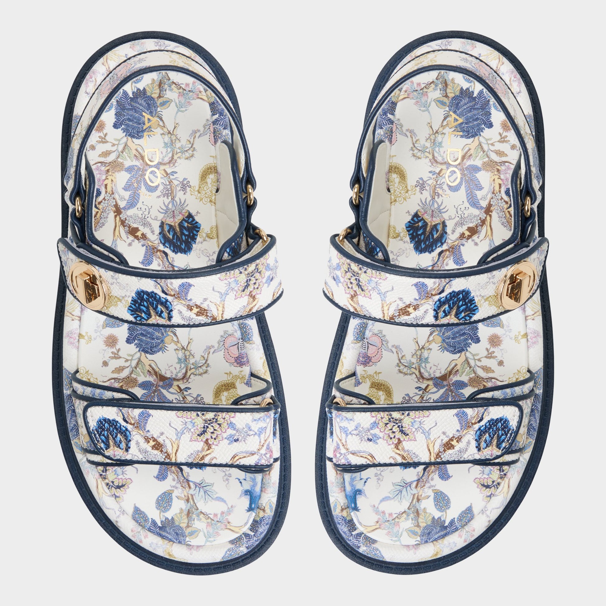 Top-down view of the Multi Linette Footbed sandal