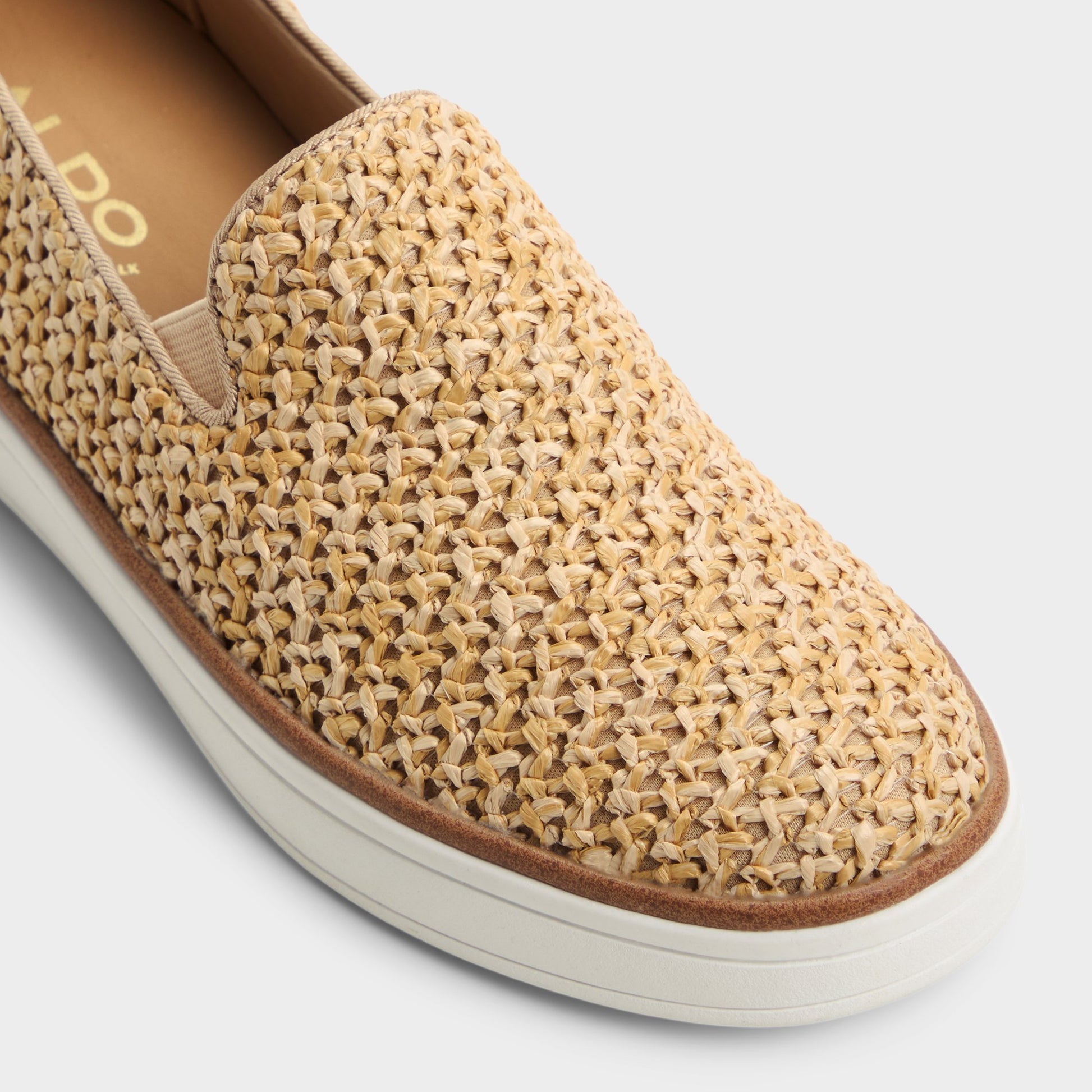 Close-up of the Natural Sallivian Slip-on sneaker