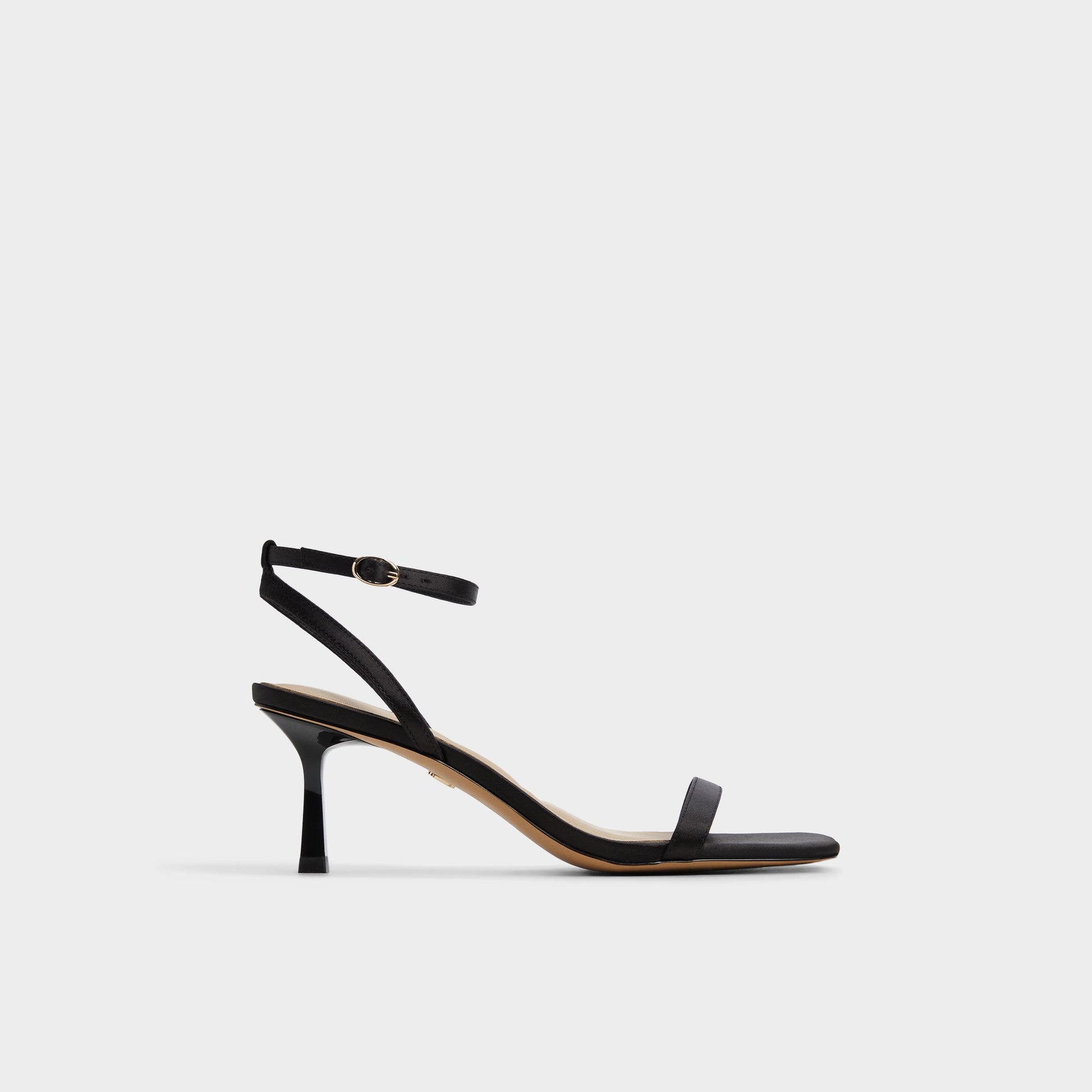 Main View of Black Kirri Strappy heeled sandal for Womens