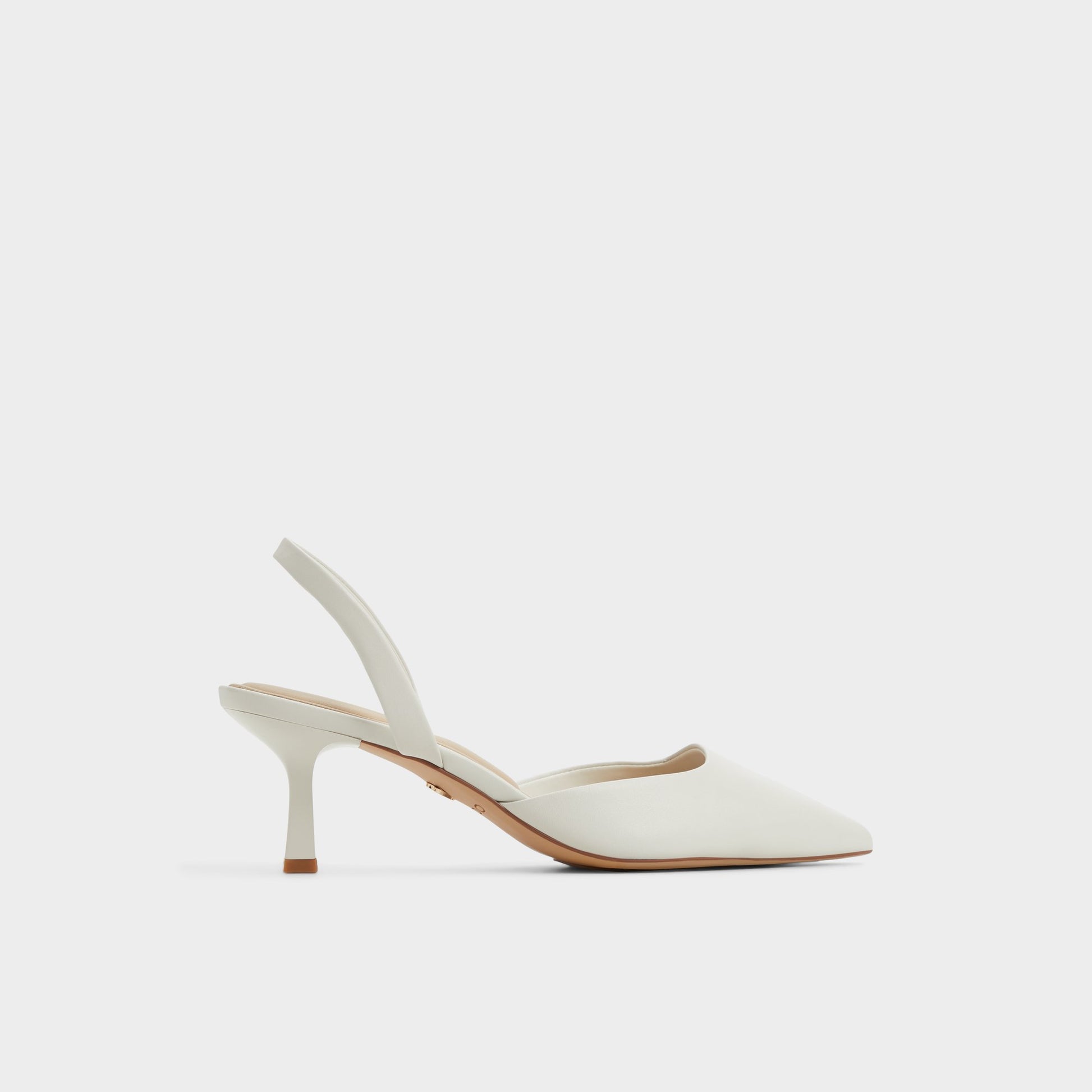 Main View of Open White Gavedessi Slingback heel for Womens