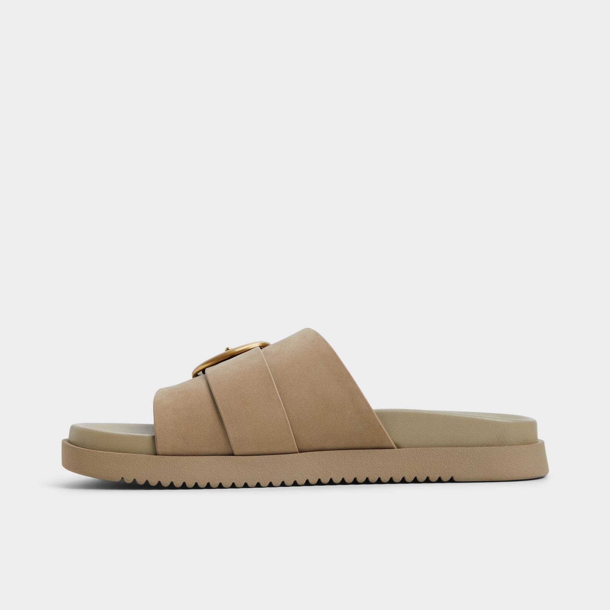 Side view of Other Green Alenana Footbed sandal