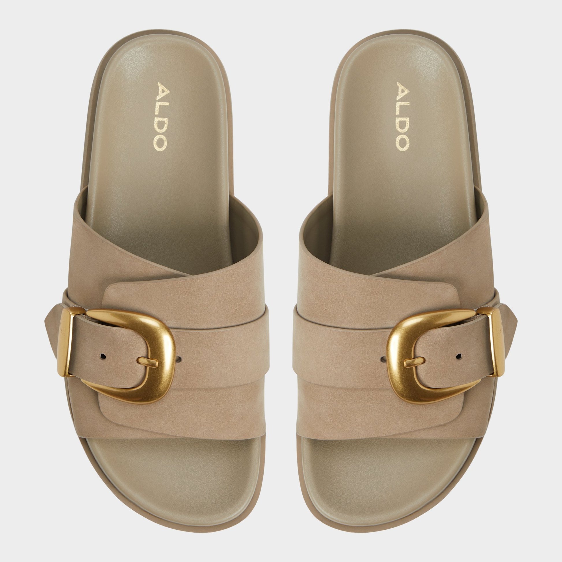 Top-down view of the Other Green Alenana Footbed sandal