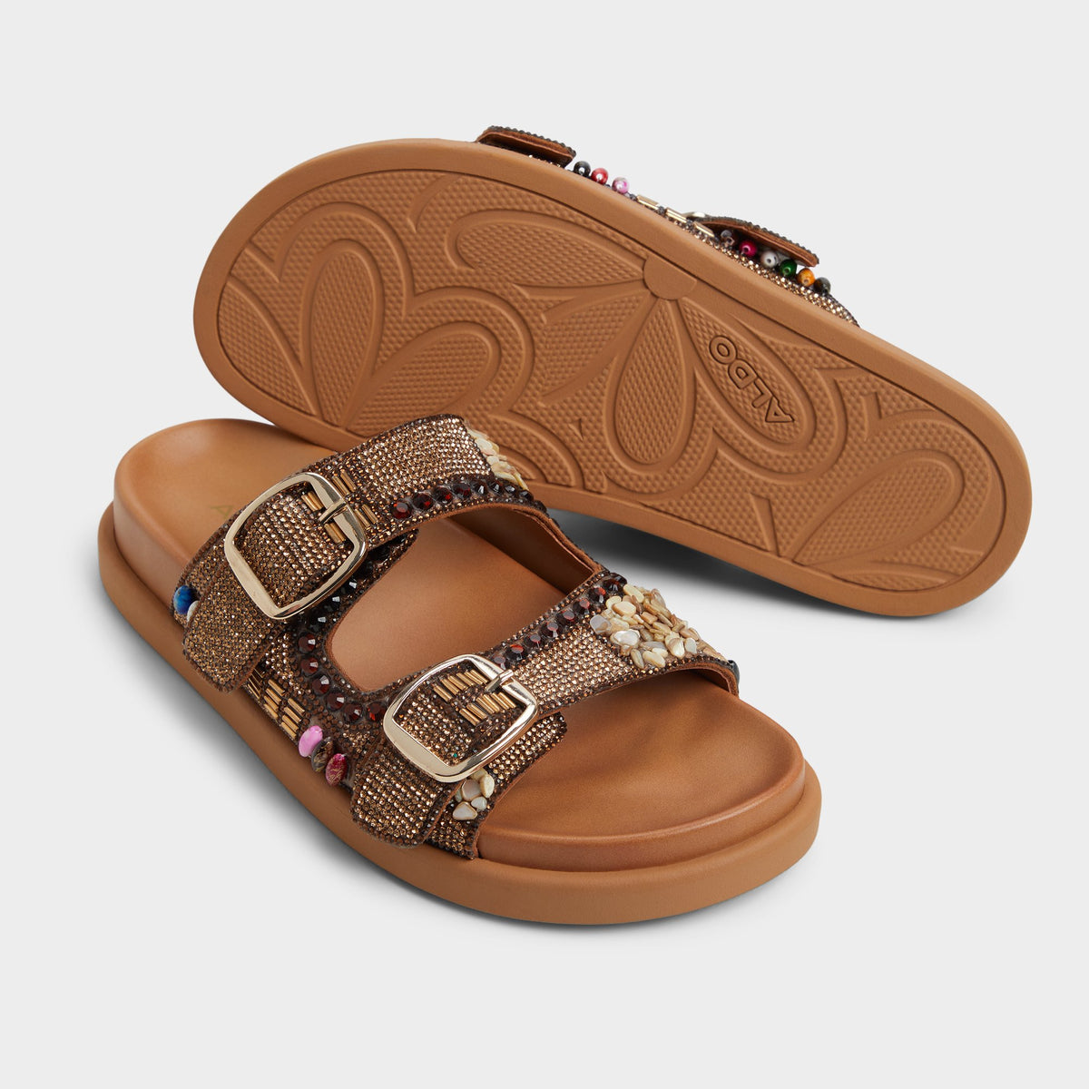 Highlighted view of a pair of Open Brown Bohochic s