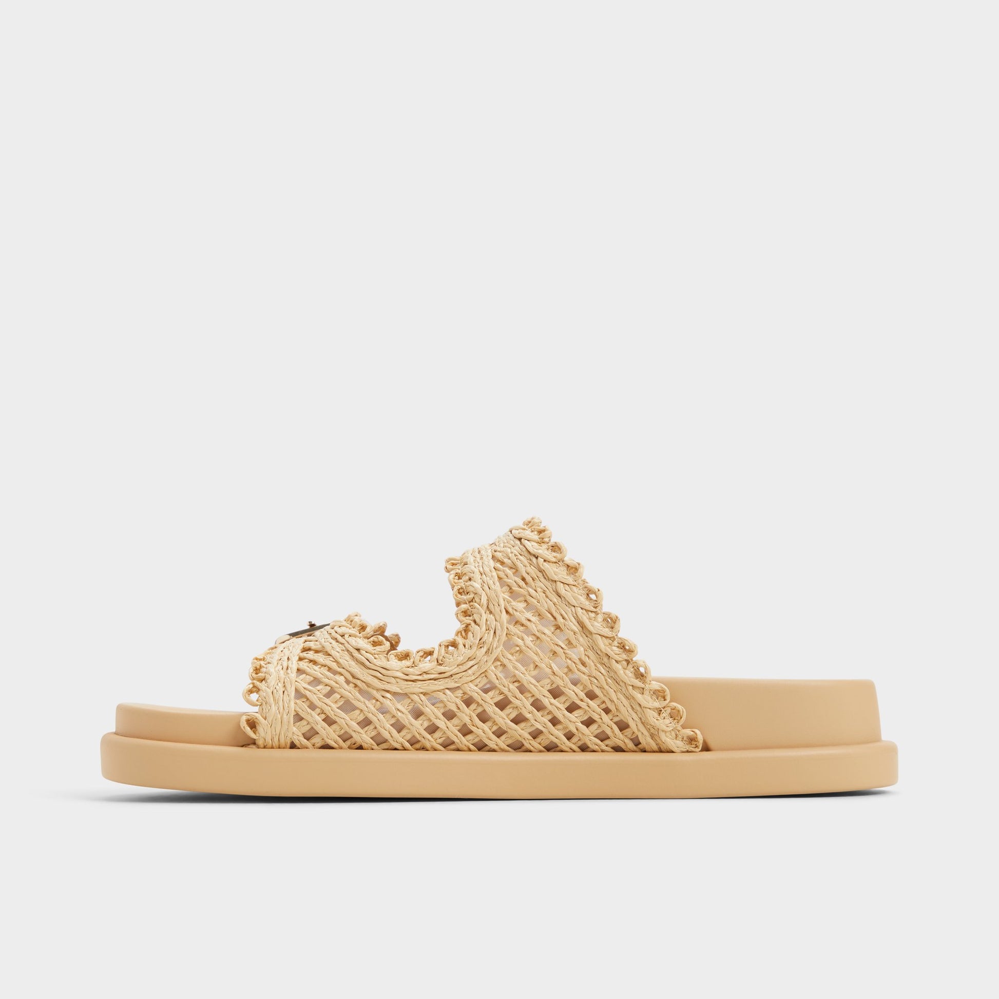 Side view of Natural Bohochic Footbed sandal