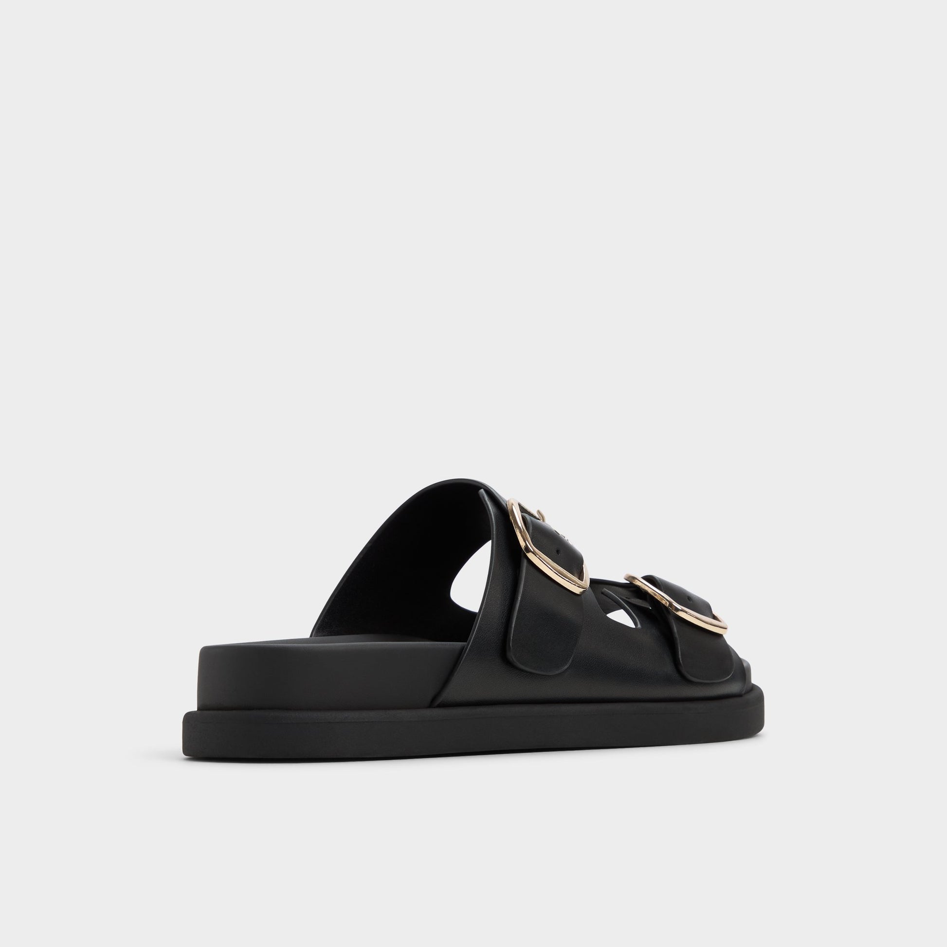 Three-quarter angle of Other Black Bohochic Footbed sandal's back side