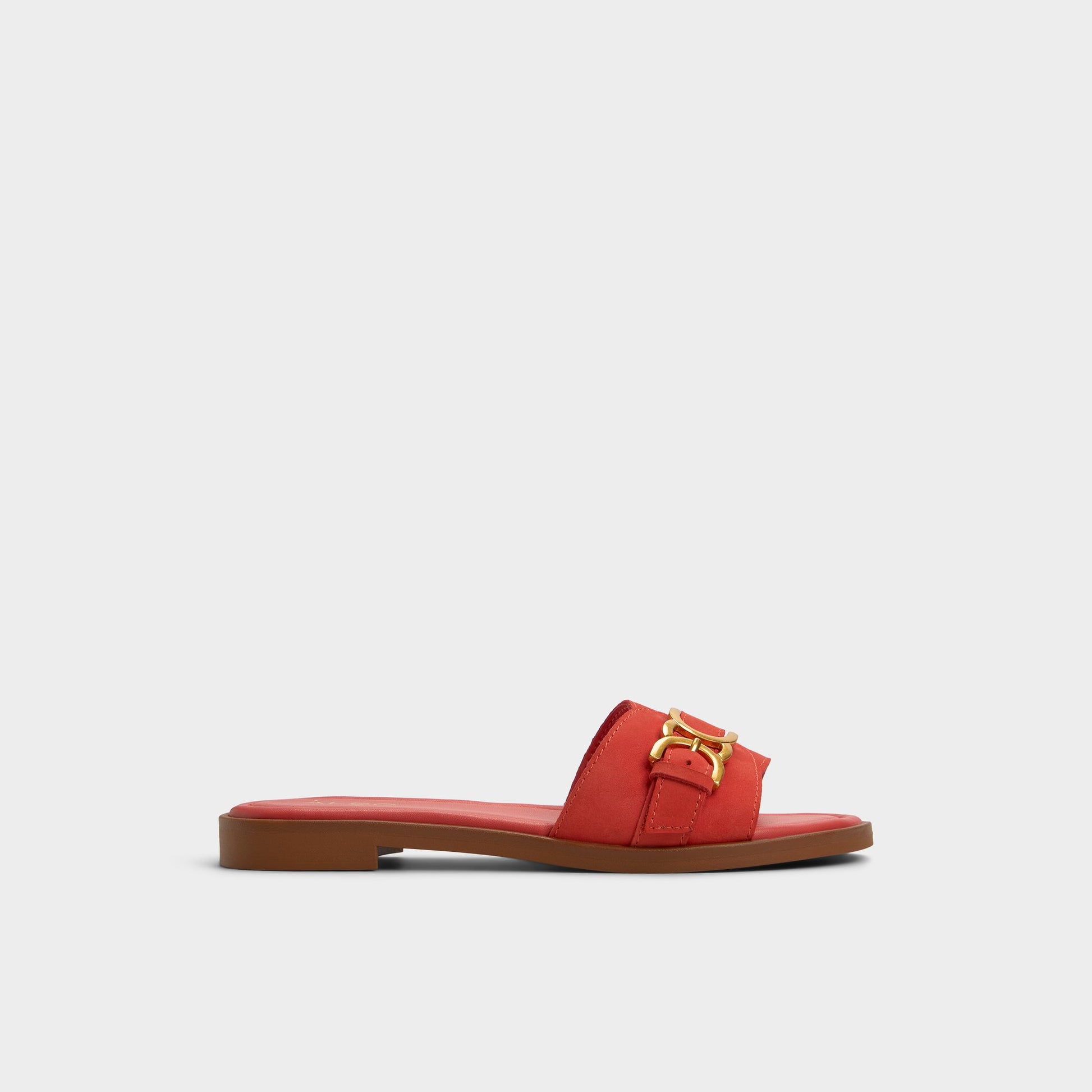 Main View of Medium Red Dallaedar Slide sandal for Womens