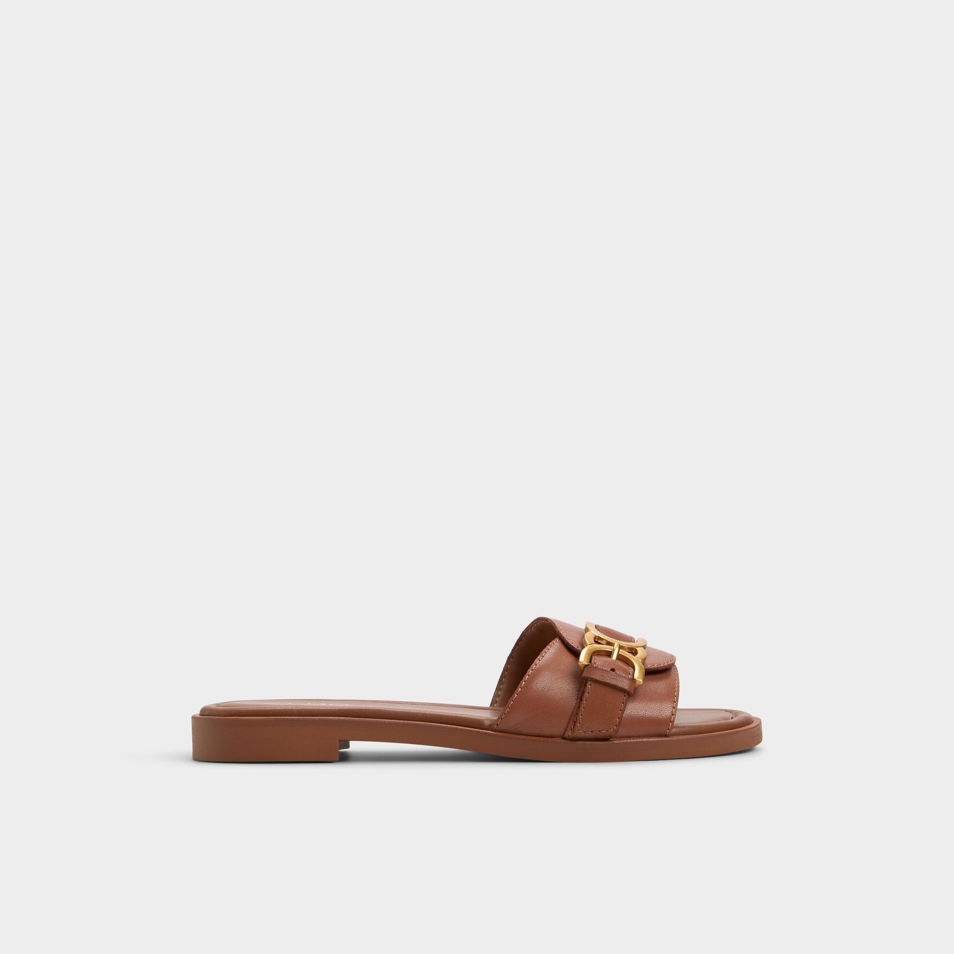 Main View of Medium Brown Dallaedar Slide sandal for Womens