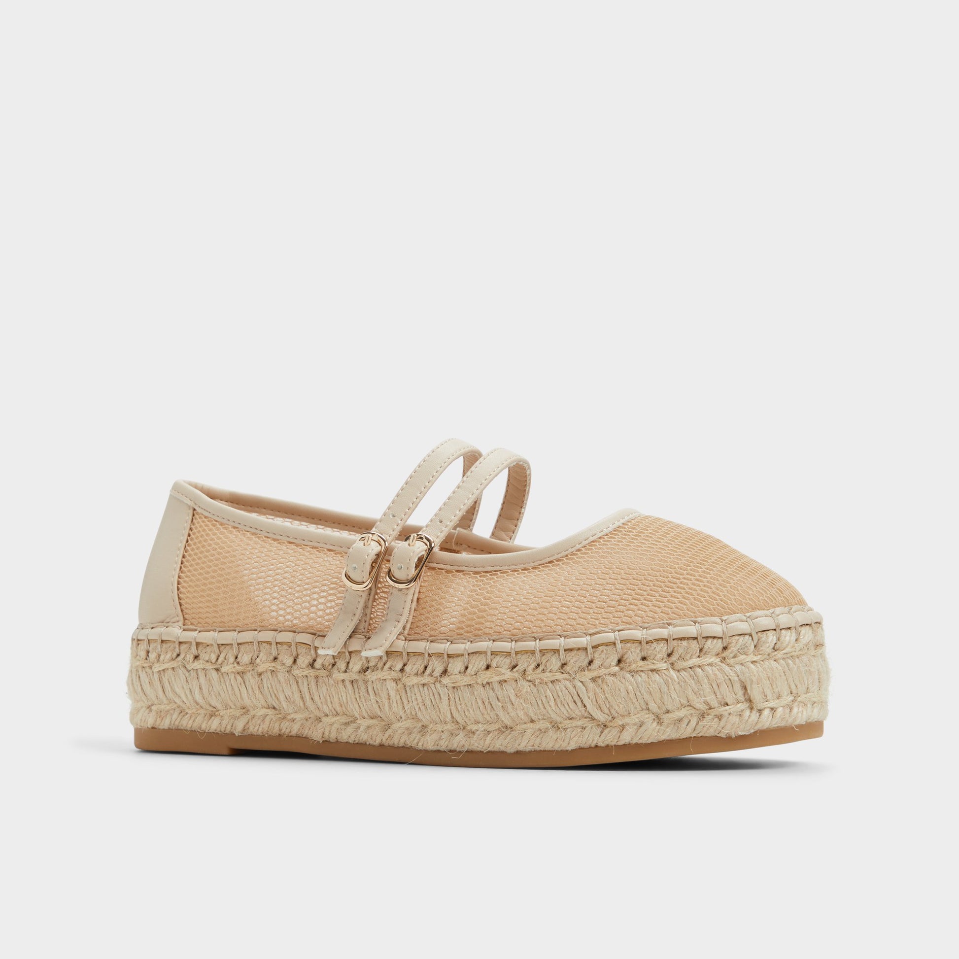 Three-quarter angle of Other Beige Summerfling Espadrille's front side