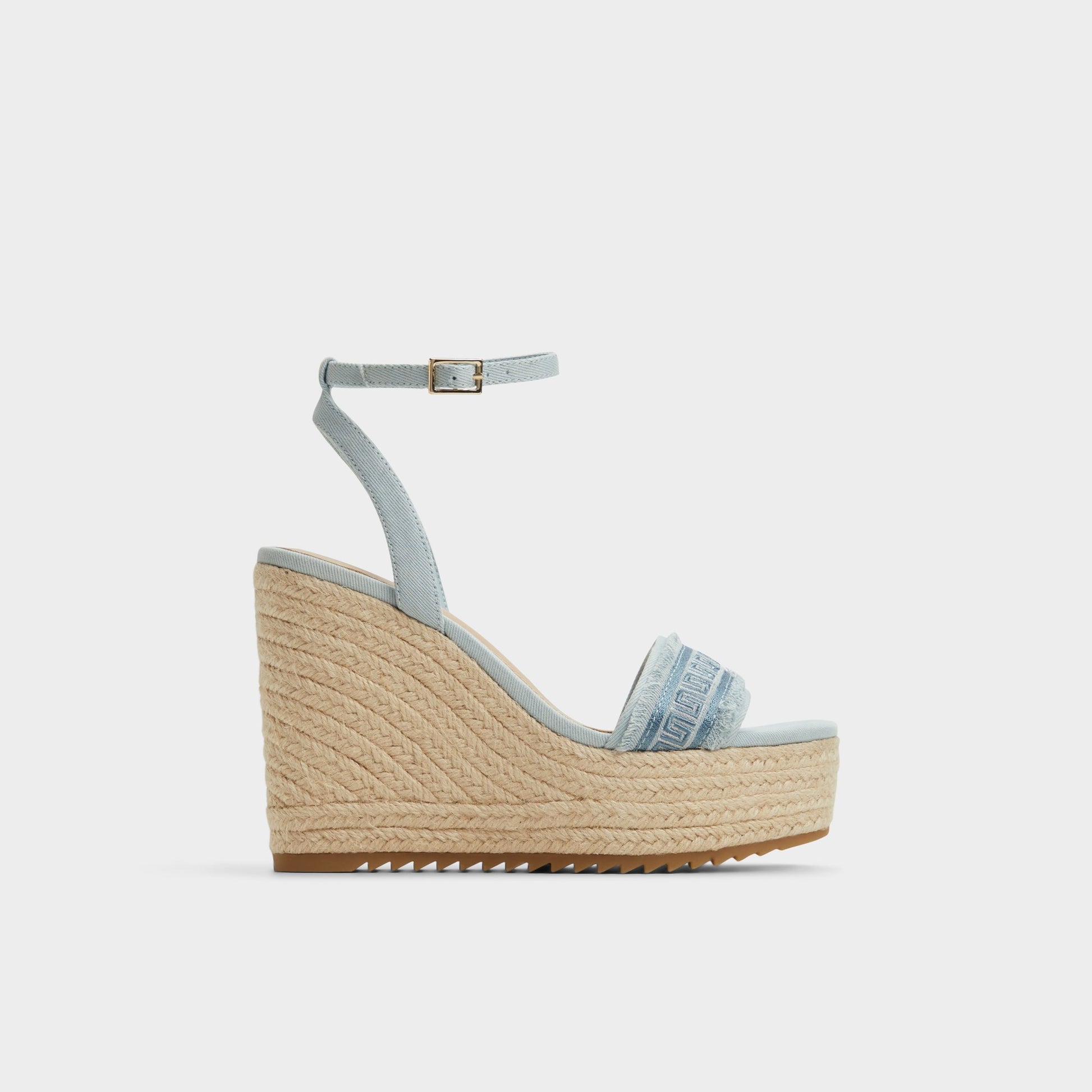 Main View of Denim Aberitram Wedge sandal for Womens
