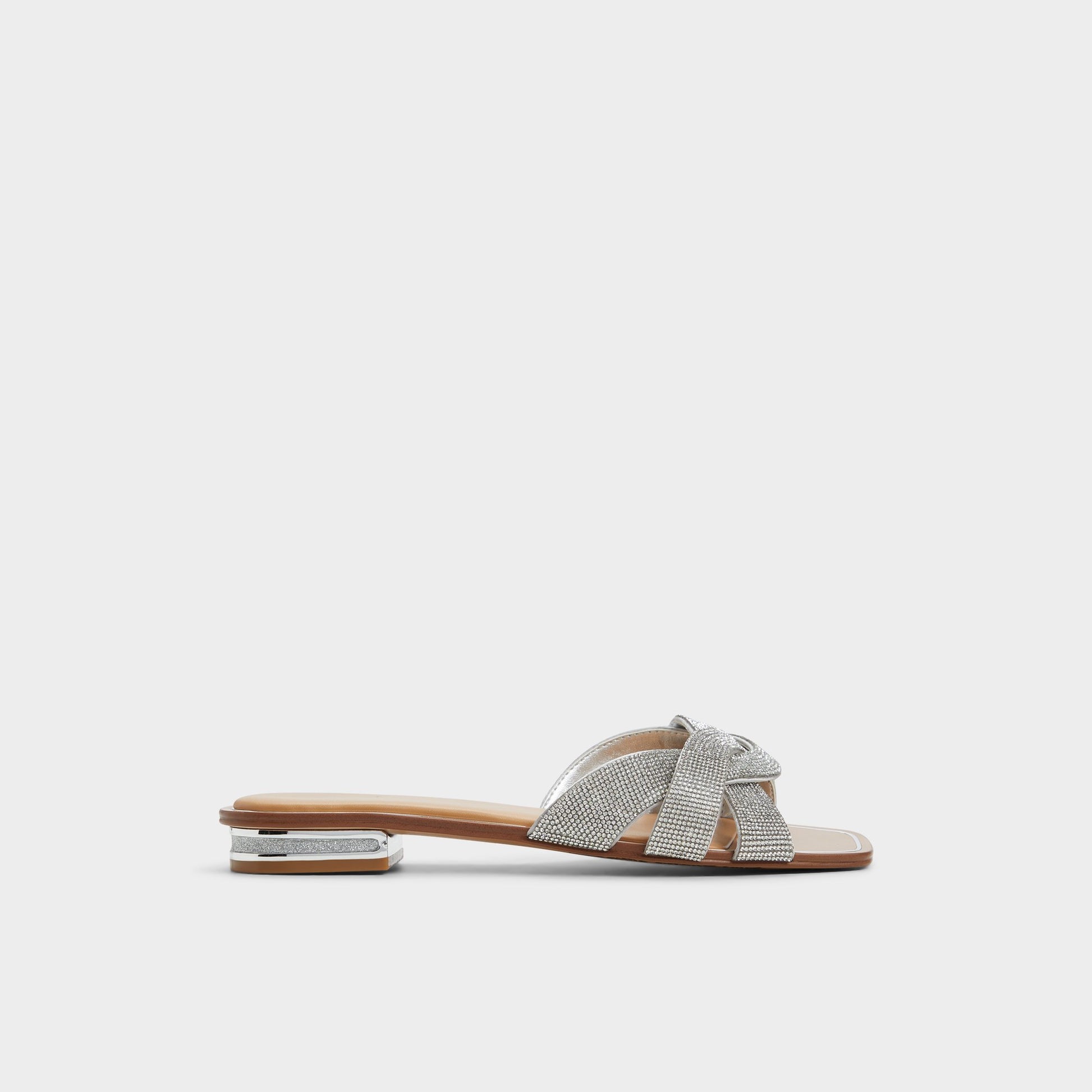 Main View of Silver Ormeley Slide sandal for Womens