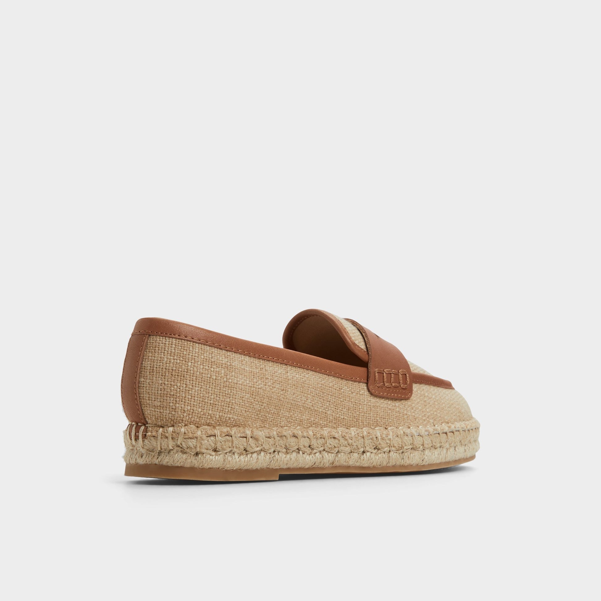Three-quarter angle of Natural Summercrush Espadrille's back side