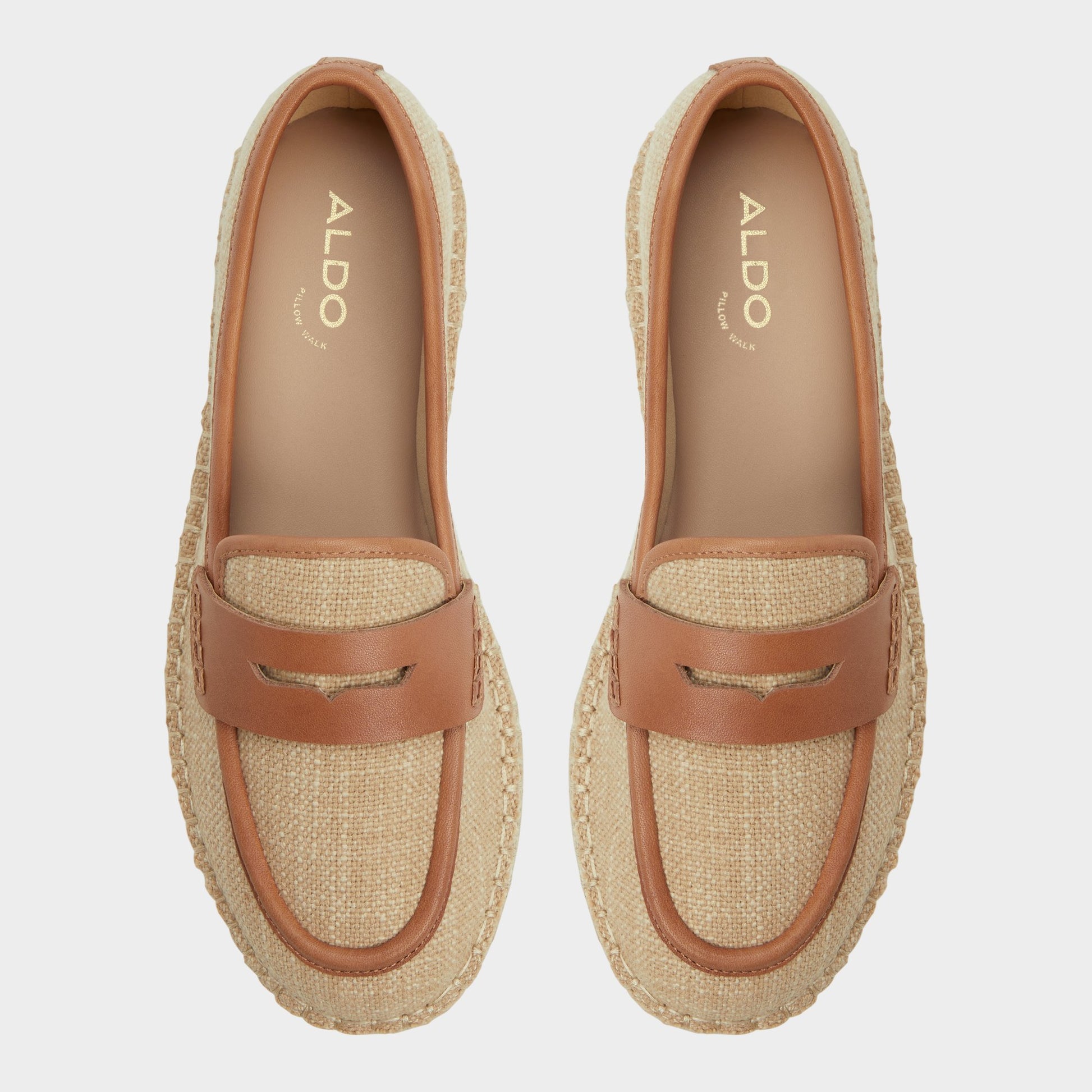 Top-down view of the Natural Summercrush Espadrille