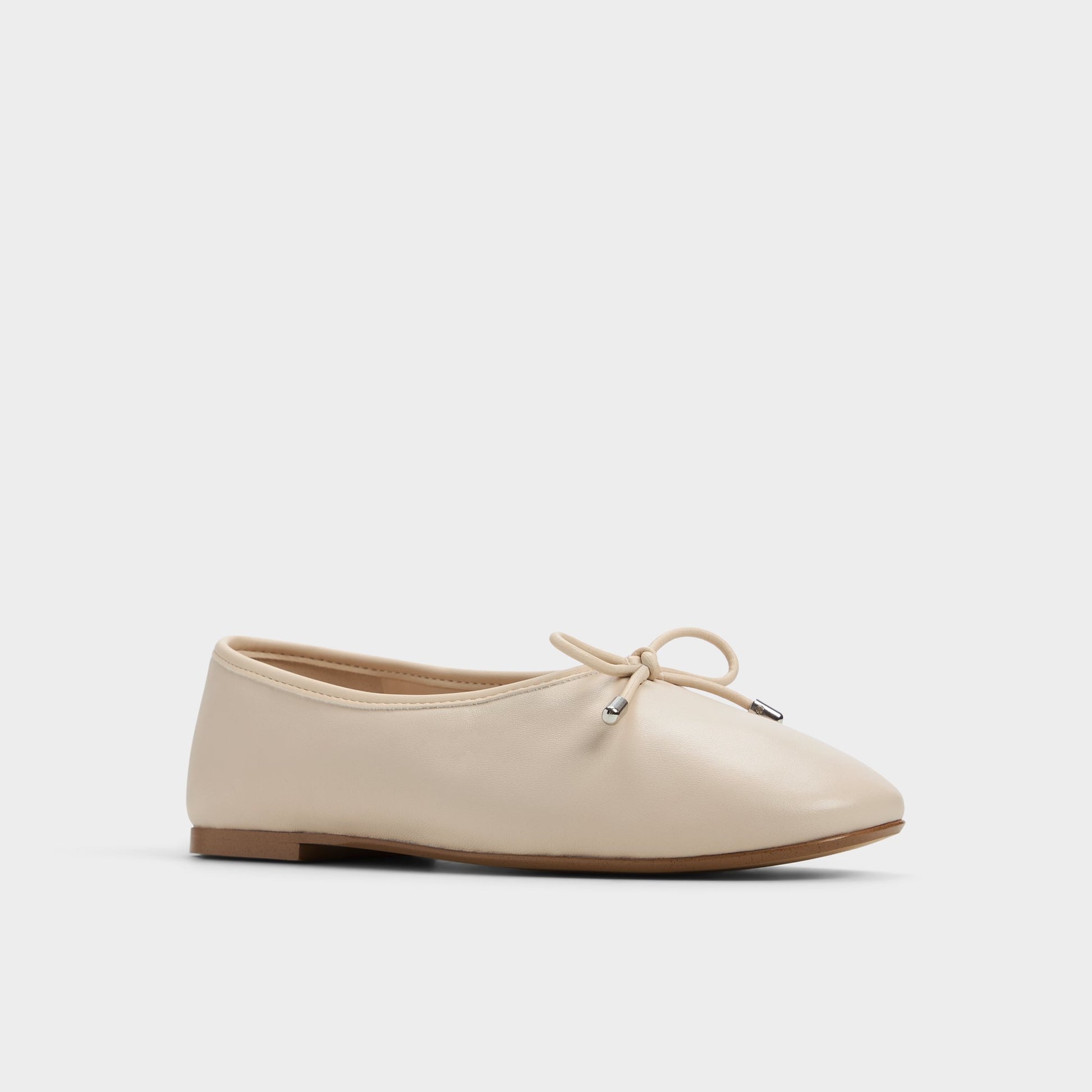 Three-quarter angle of Other Beige Joselie Ballerina's front side