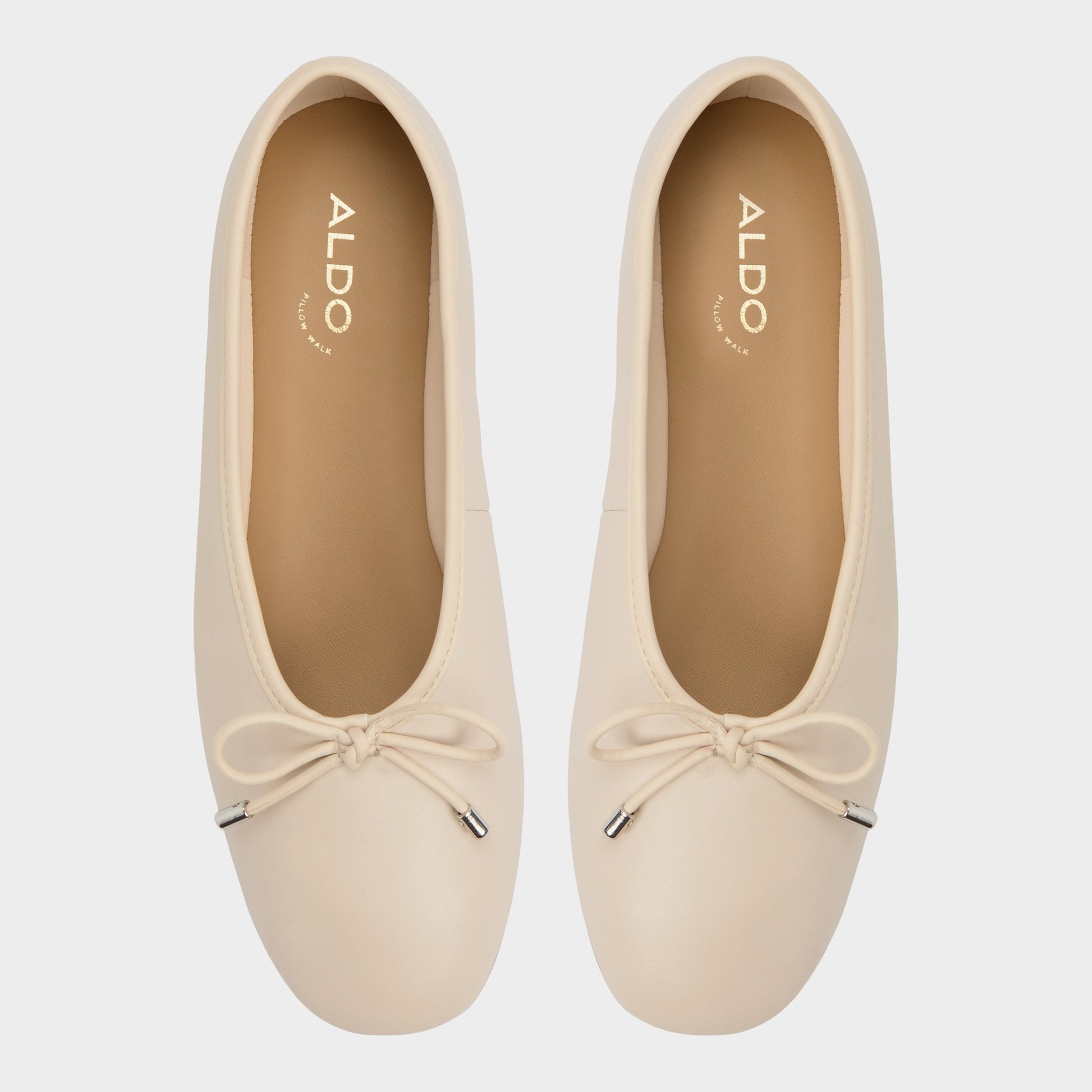 Top-down view of the Other Beige Joselie Ballerina