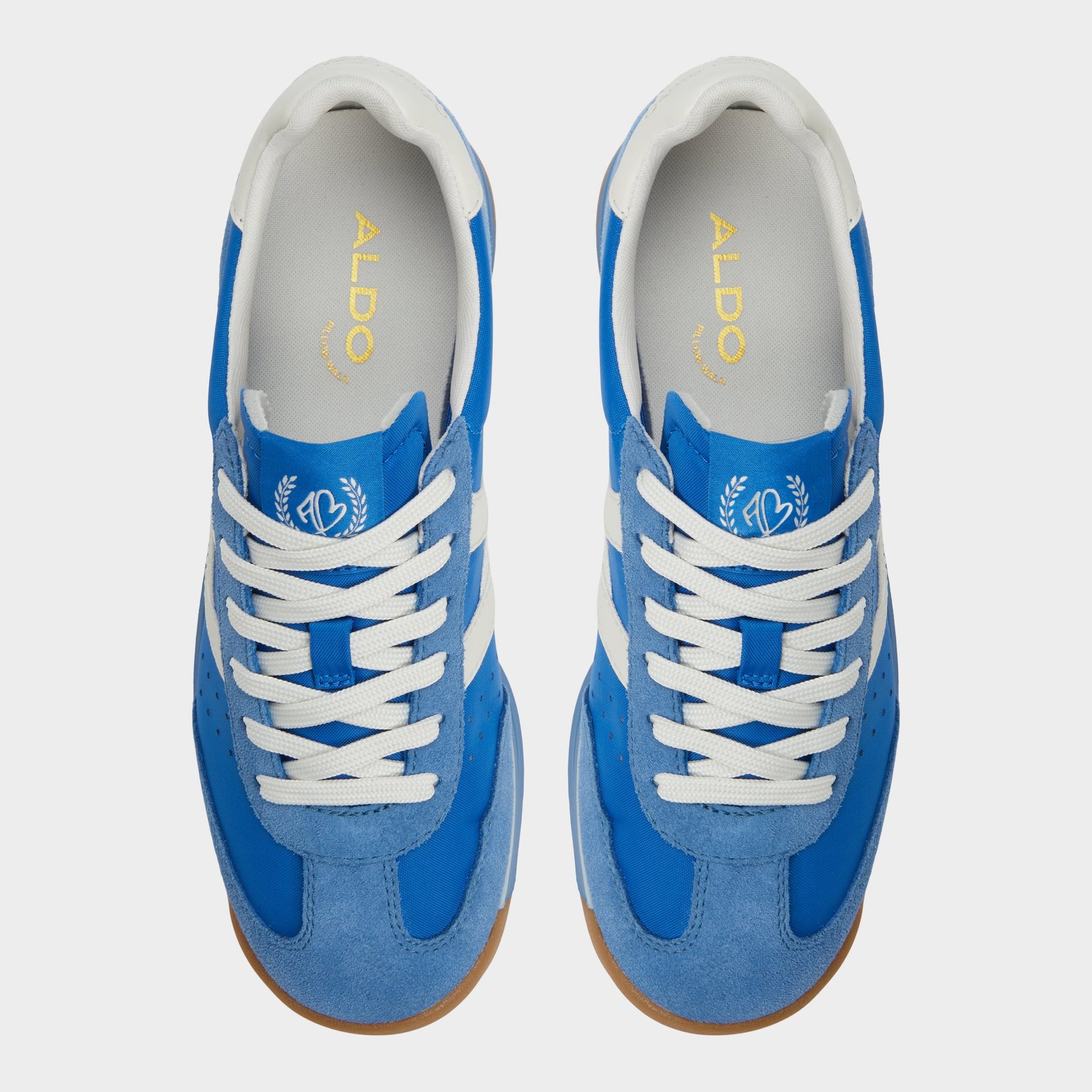 Top-down view of the Blue Combo Stepcount Jogger sneaker